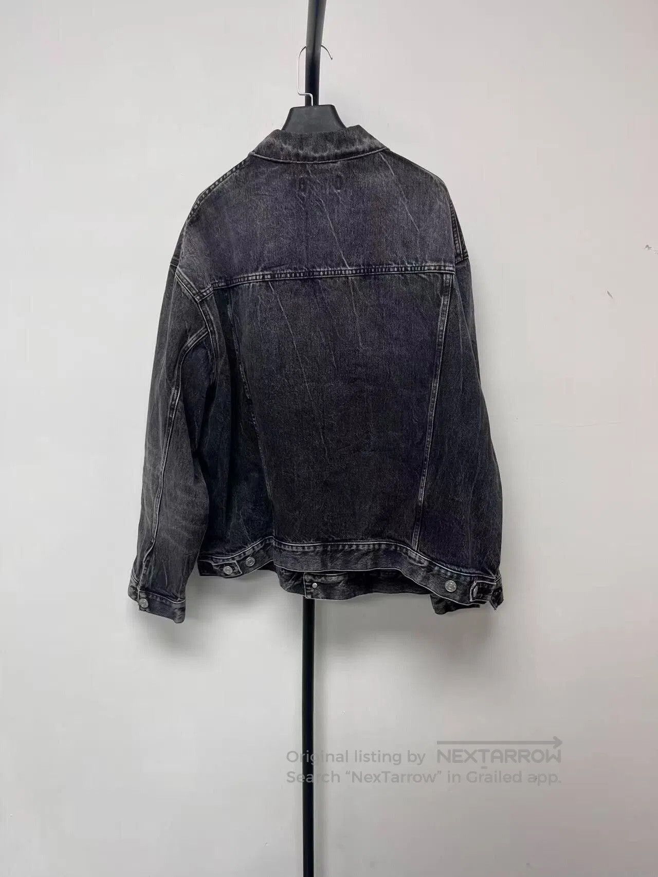 Balenciaga balenciaga vintage denim jacket unisex black gray. Size US M / EU 48-50 / 2 - 2 Thumbnail