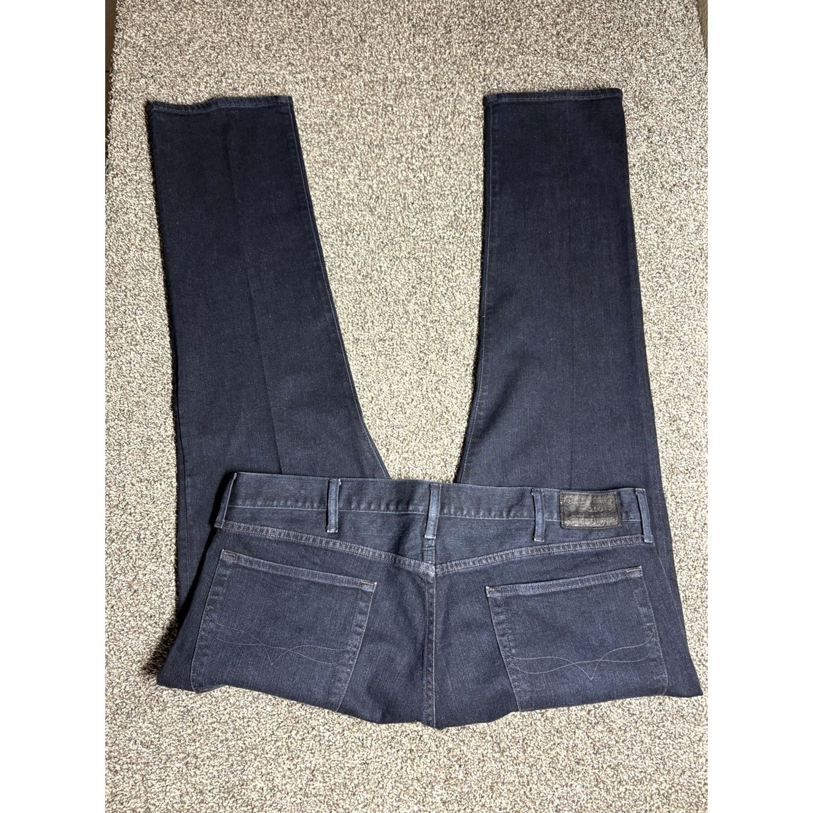 Polo Ralph Lauren VINTAGE Polo Ralph Lauren Hampton Jeans Mens 40x32 Relaxed Fit Straight Dark Wash Size US L / EU 52-54 / 3 - 3 Thumbnail