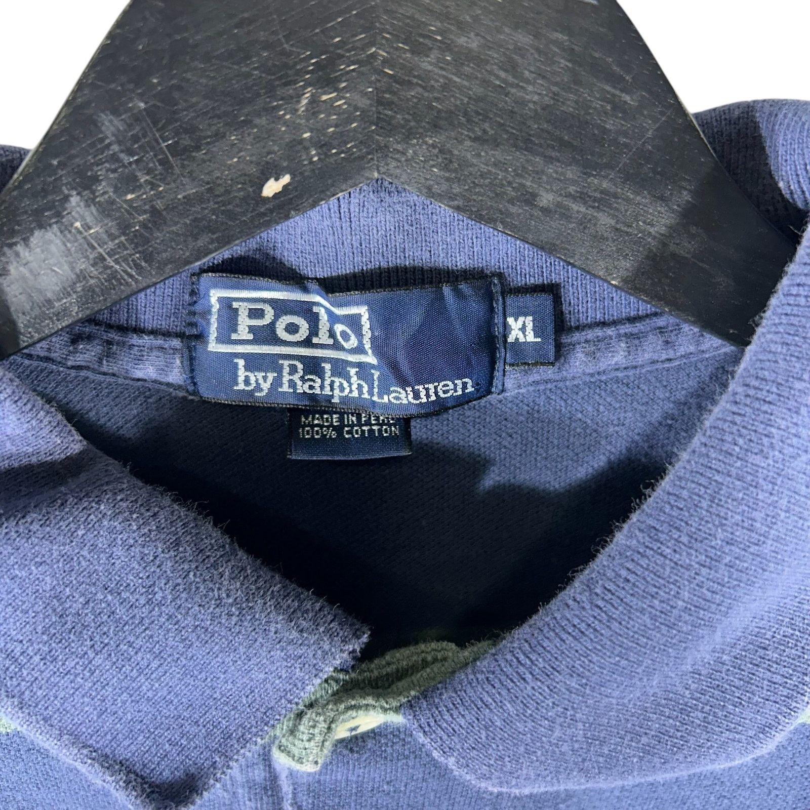 Polo Ralph Lauren Polo Ralph Lauren Striped Long Sleeve Polo Size US XL / EU 56 / 4 - 7 Thumbnail