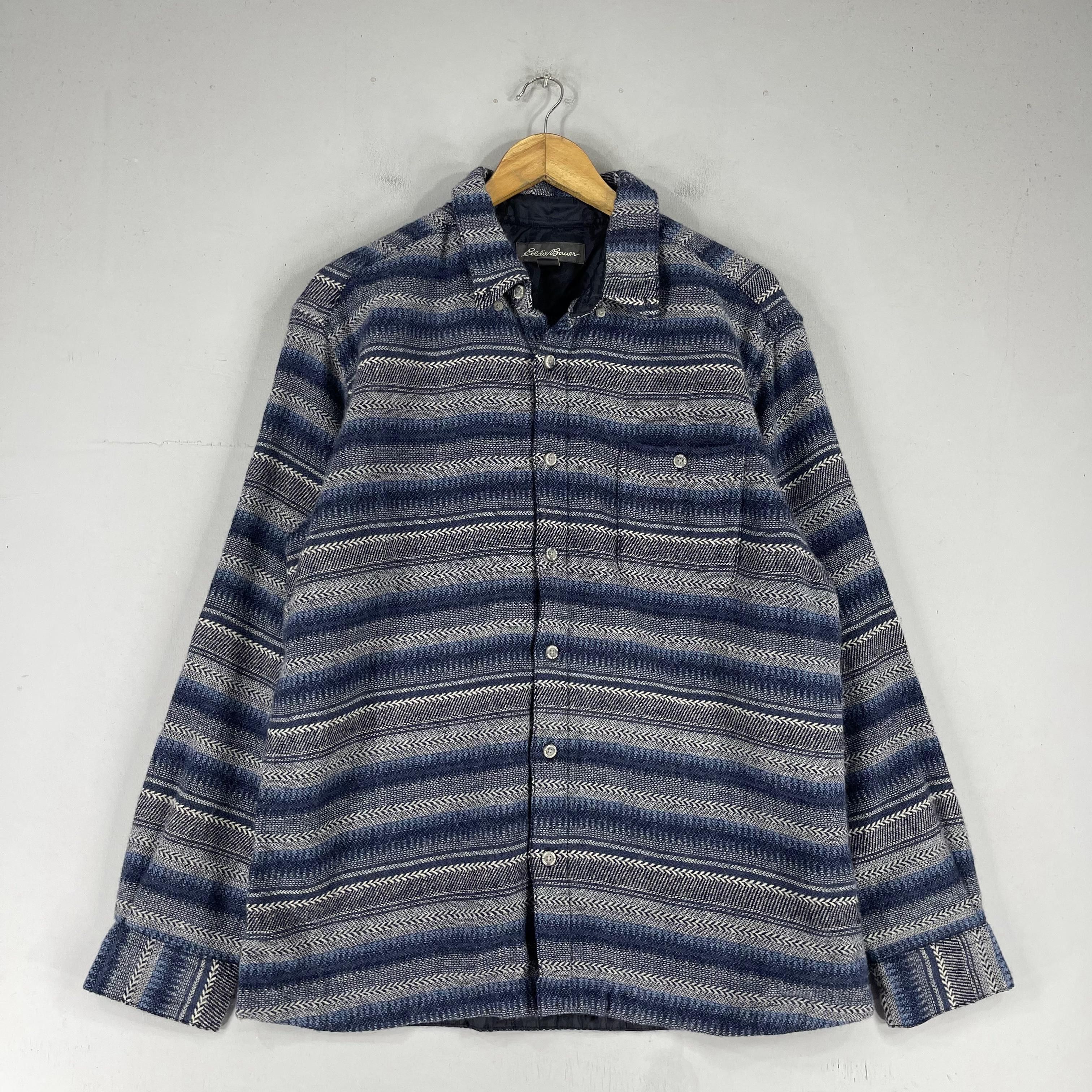 Eddie Bauer Vintage EDDIE BAUER Wool Flannel Jacket Button Up Size US L / EU 52-54 / 3 - 4 Thumbnail