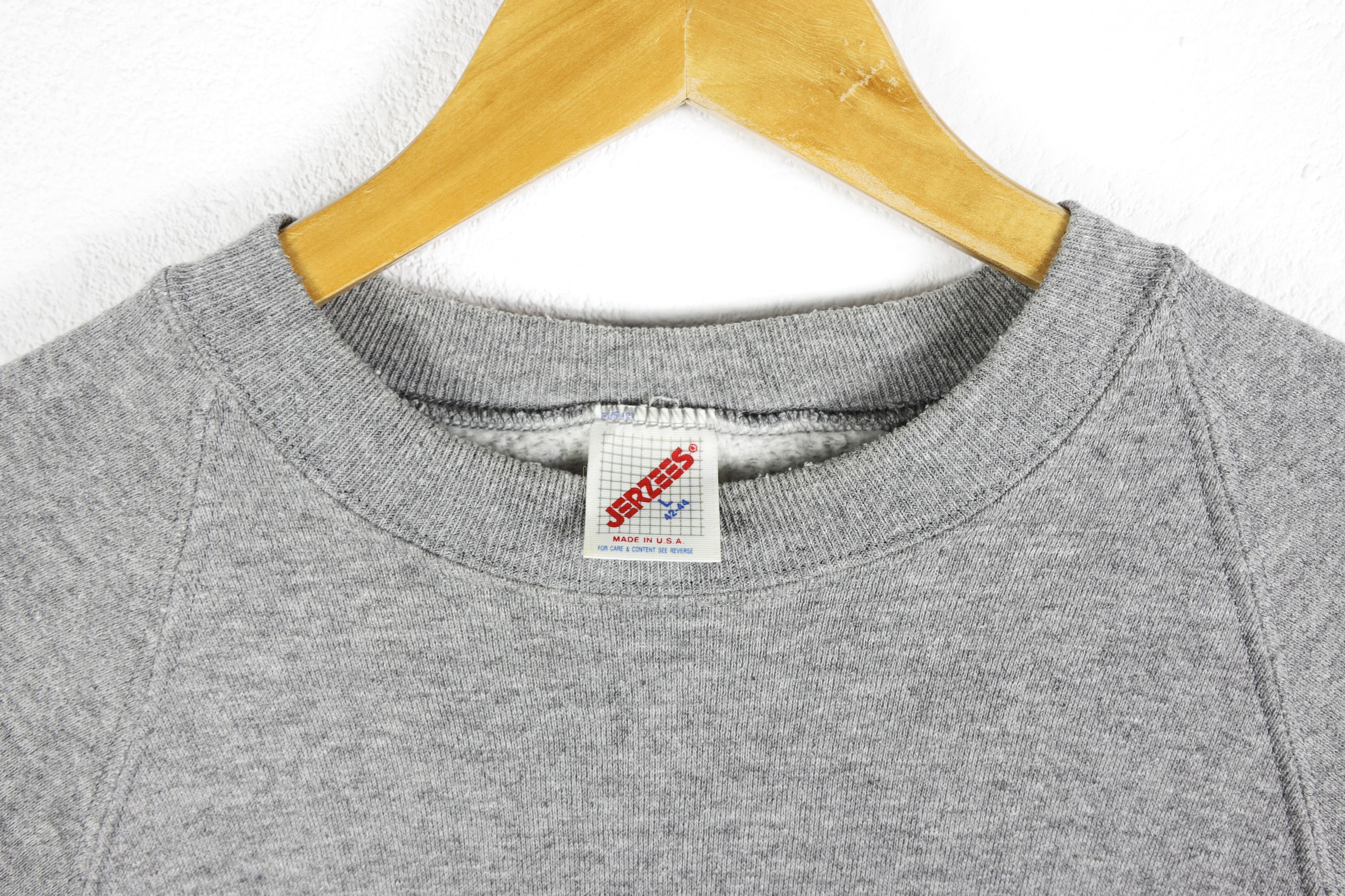 Jerzees × Vintage Vintage Jerzees Double Knit Cotton Blank Basic Sweatshirt Size US S / EU 44-46 / 1 - 6 Thumbnail