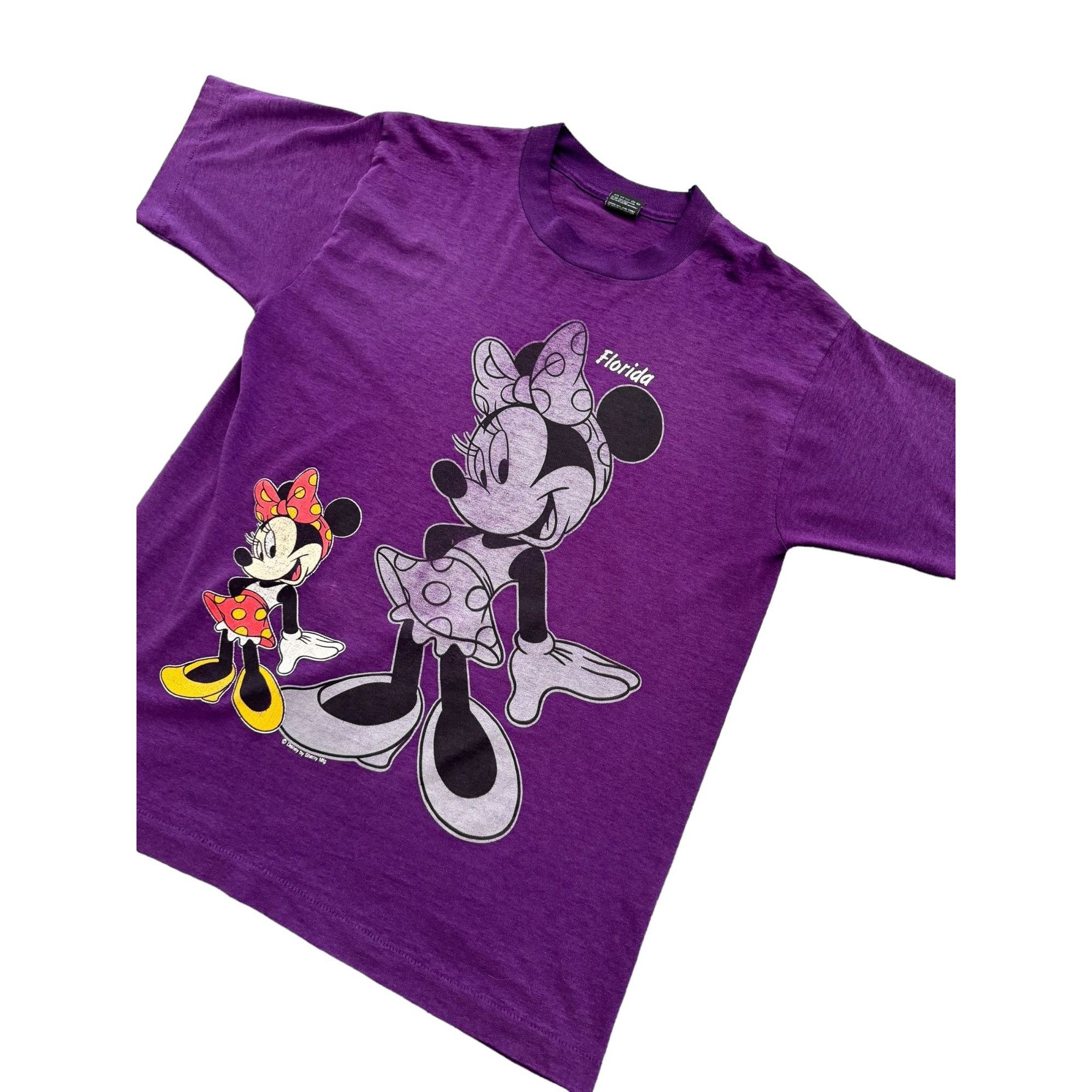 Disney 90's Single Stitch Minnie Mouse Shirt Size US L / EU 52-54 / 3 - 2 Thumbnail