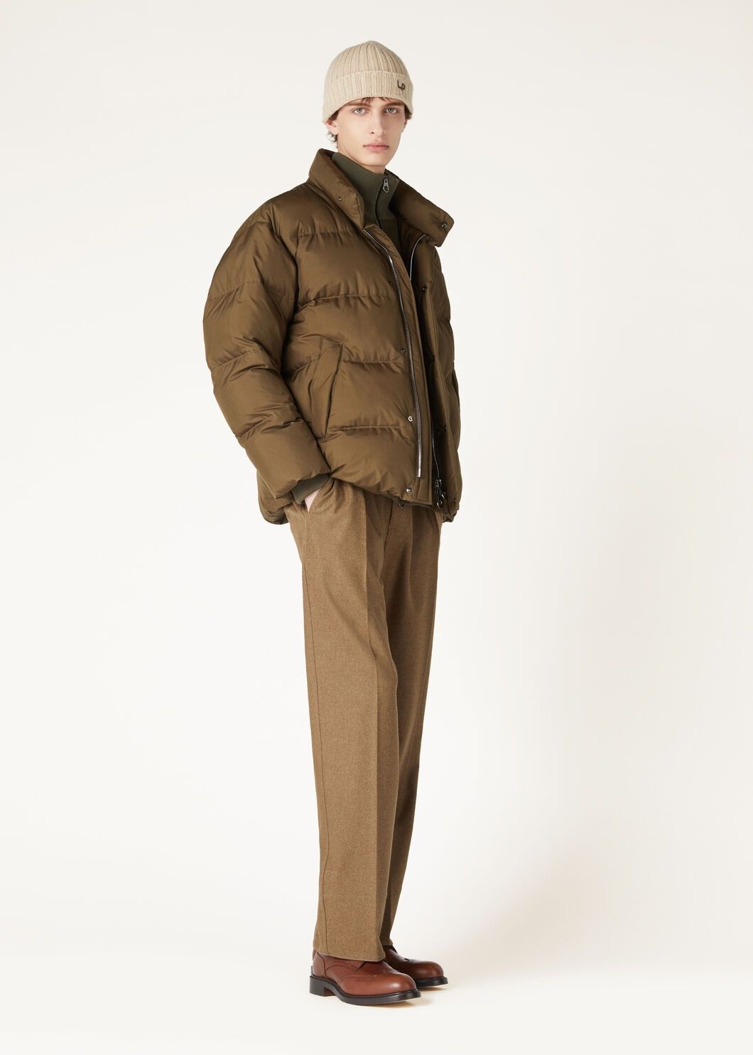 Loro Piana o1w1db10725 FAO3355 Lucio Puffer Jacket in Brown Size US S / EU 44-46 / 1 - 2 Thumbnail
