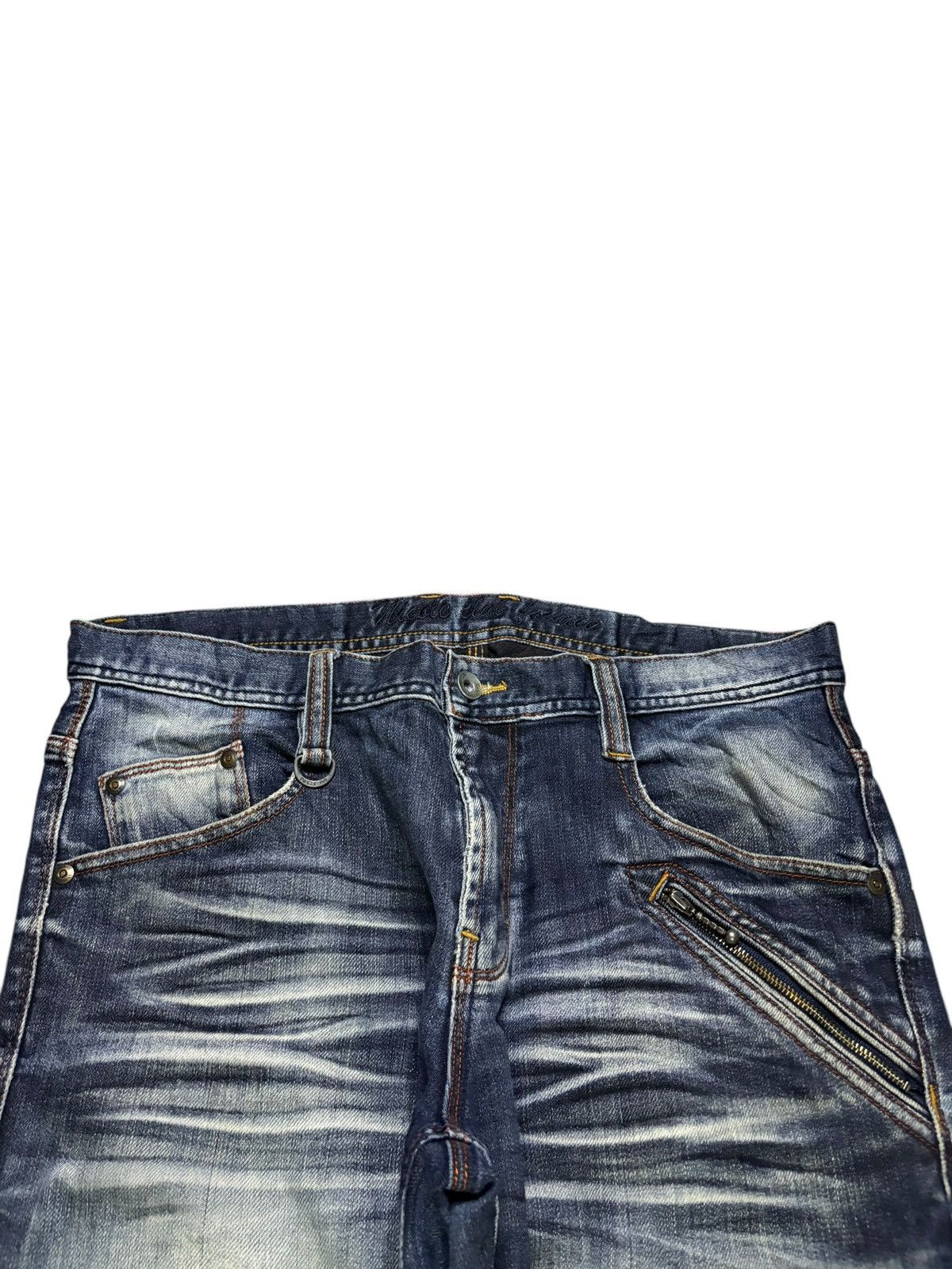 Nicole Club Vintage Nicole Club Whisker Wash Distressed Bootcut Jeans Size US 32 / EU 48 - 4 Thumbnail
