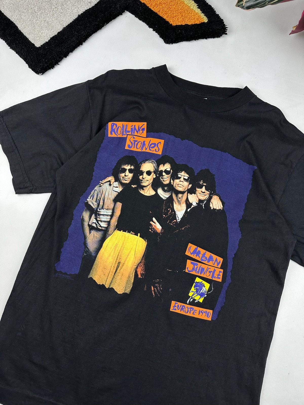 Hanes × The Rolling Stones × Vintage Vintage Rolling Stones tShirt Tour 1990 tee Size US M / EU 48-50 / 2 - 4 Thumbnail