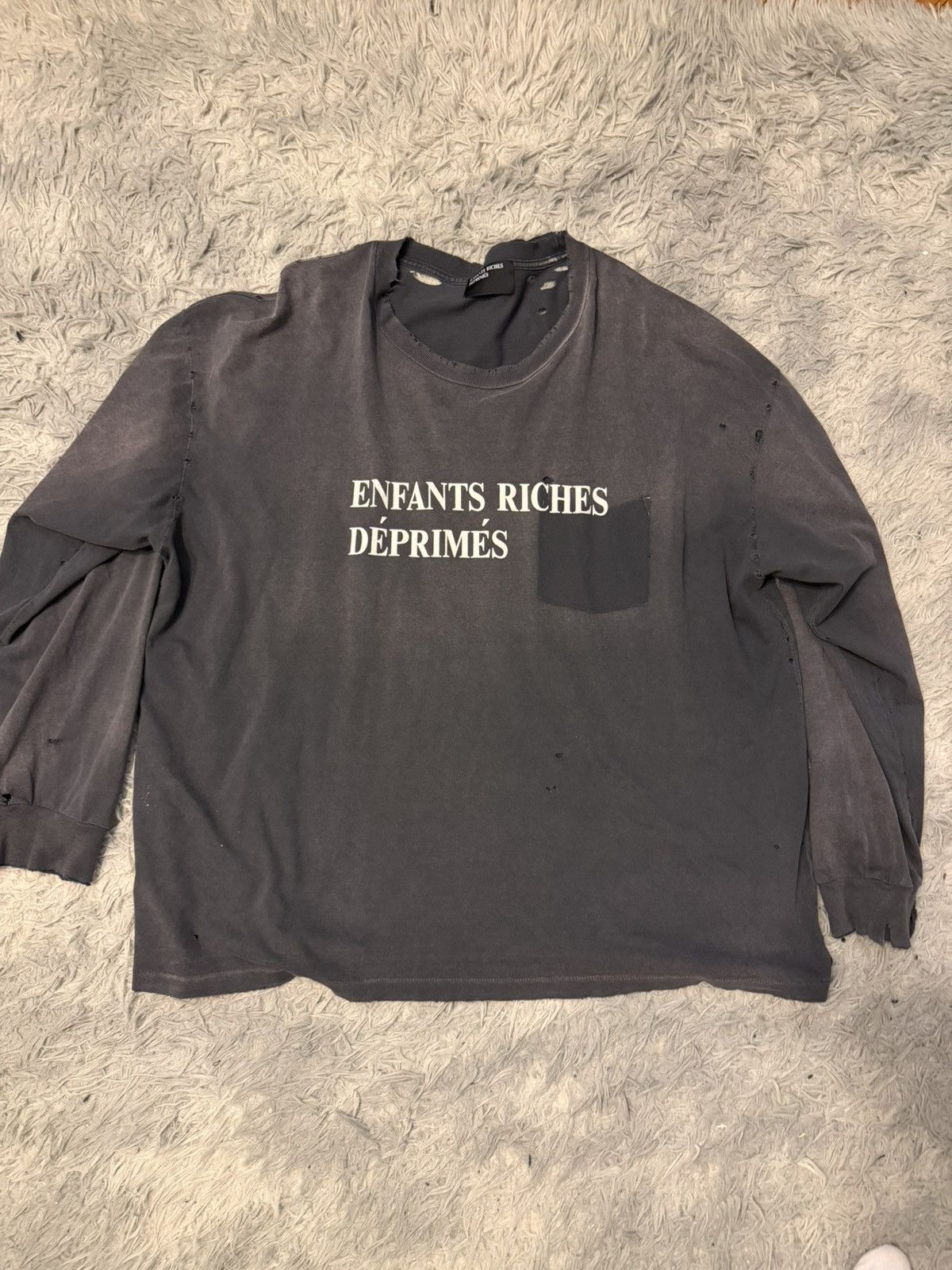 Enfants Riches Deprimes distressed longsleeve Size US XXL / EU 58 / 5 - 1 Thumbnail