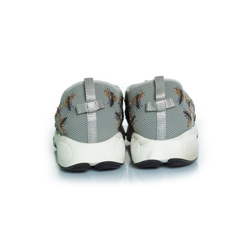 Dior Dior, grey bee embellished mesh fusion sneakers Size US 10.5 / IT 40.5 - 6 Thumbnail