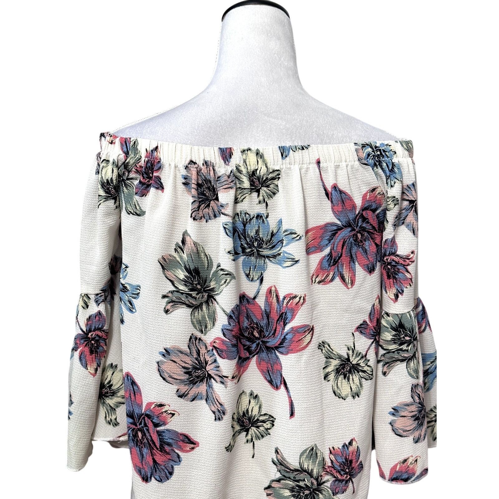 Other Charlotte Russe Blouse Floral Off Shoulder Multicolor S Size S / US 4 / IT 40 - 5 Thumbnail