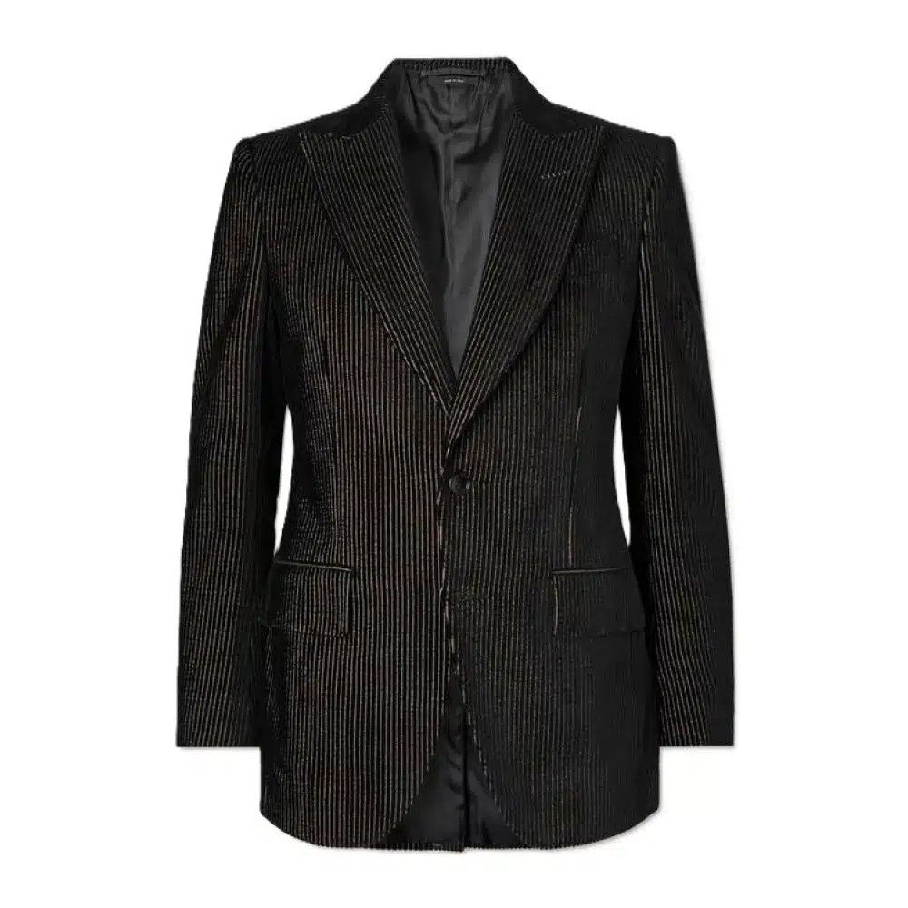 Tom Ford o1loc1c0426 JLPP01 Cotton Velvet Dyllan Jacket in Black Size US M / EU 48-50 / 2 - 1 Thumbnail