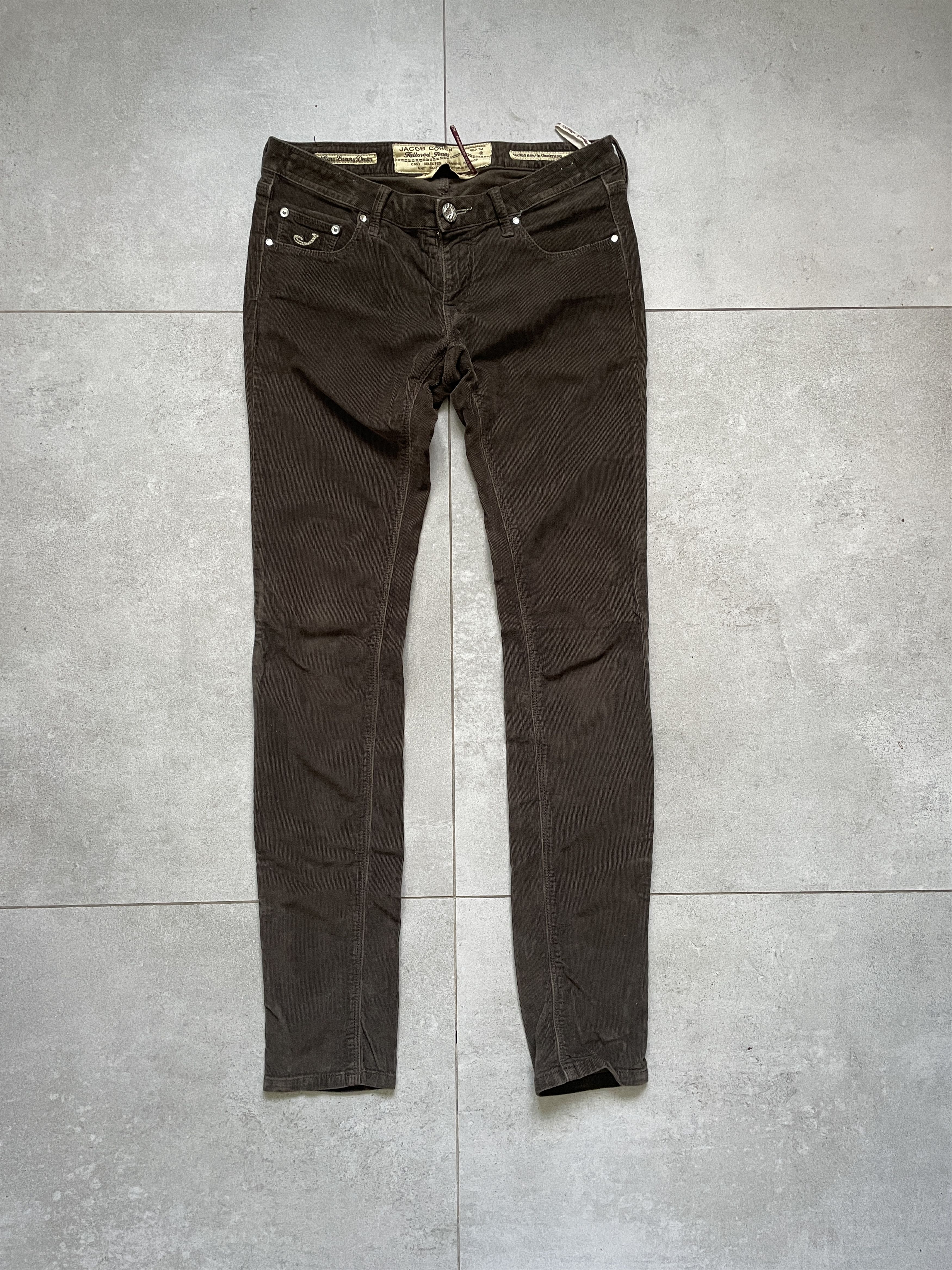Jacob Cohen JACOB COHEN BROWN COURDUROI SLIM FIT JEANS Size US 29 - 1 Thumbnail