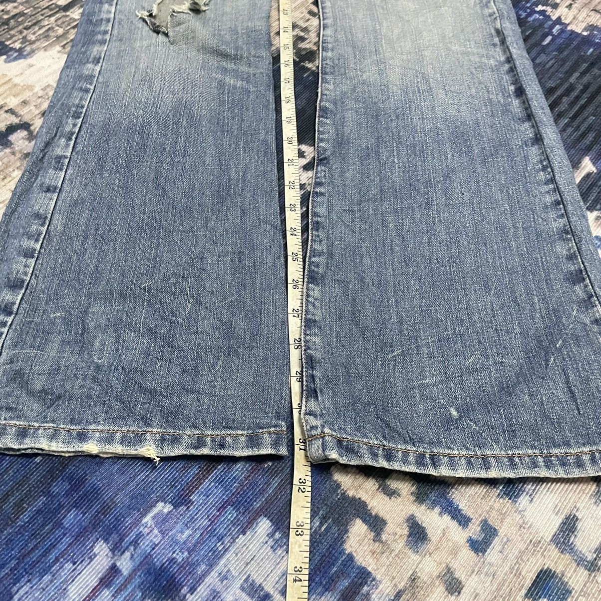 Abercrombie & Fitch Y2k flare abercrombie & fitch Punk Distressed Jeans Size 29" - 24 Thumbnail