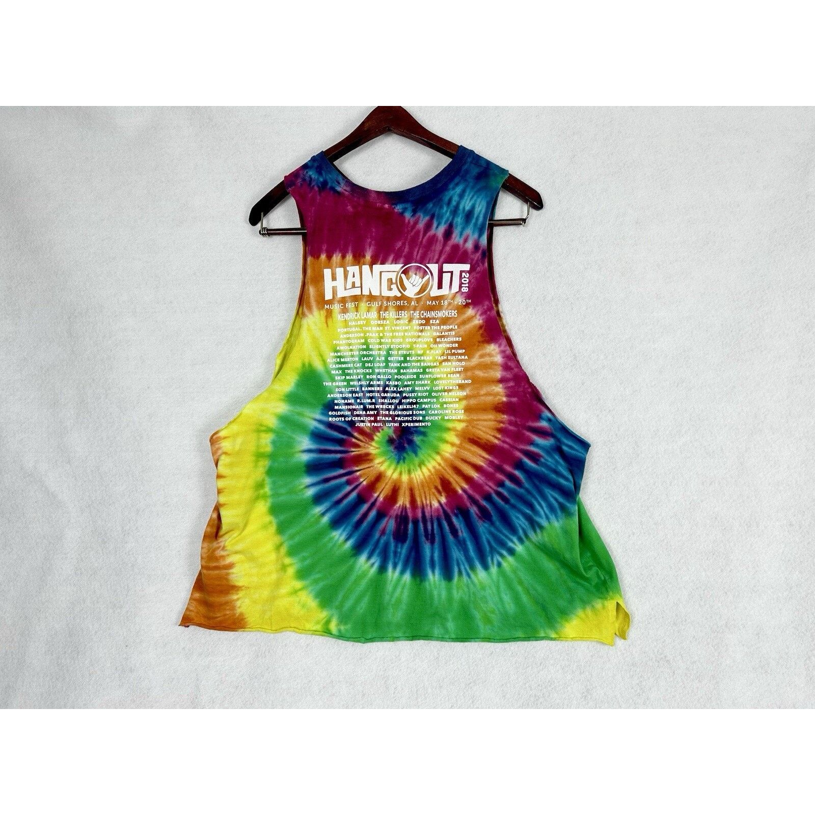 The Unbranded Brand Hangout Music Festival 2018 Tie Dye Tank Top Kendrick Lamar Size US XL / EU 56 / 4 - 3 Thumbnail