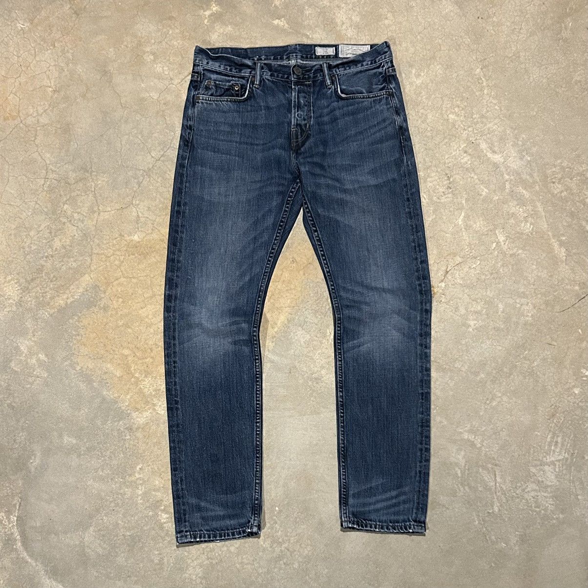 Allsaints × Japanese Brand AllSaints Iggy Faded Slim Indigo Jeans Essential Size US 32 / EU 48 - 1 Thumbnail