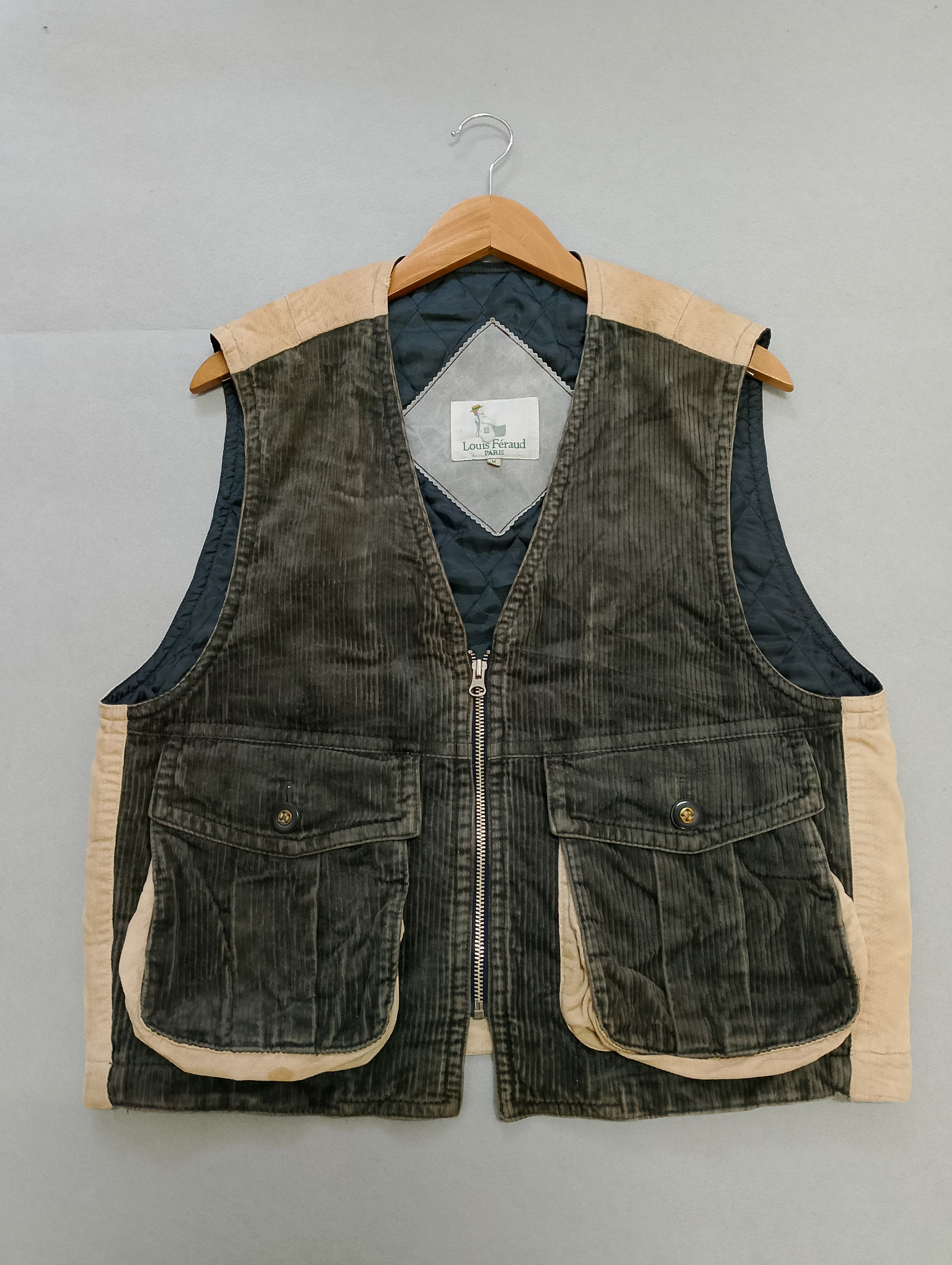 Louis Feraud Vintage Y2K Louis Feraud Corduroy Hunting Vest Size US M / EU 48-50 / 2 - 1 Thumbnail