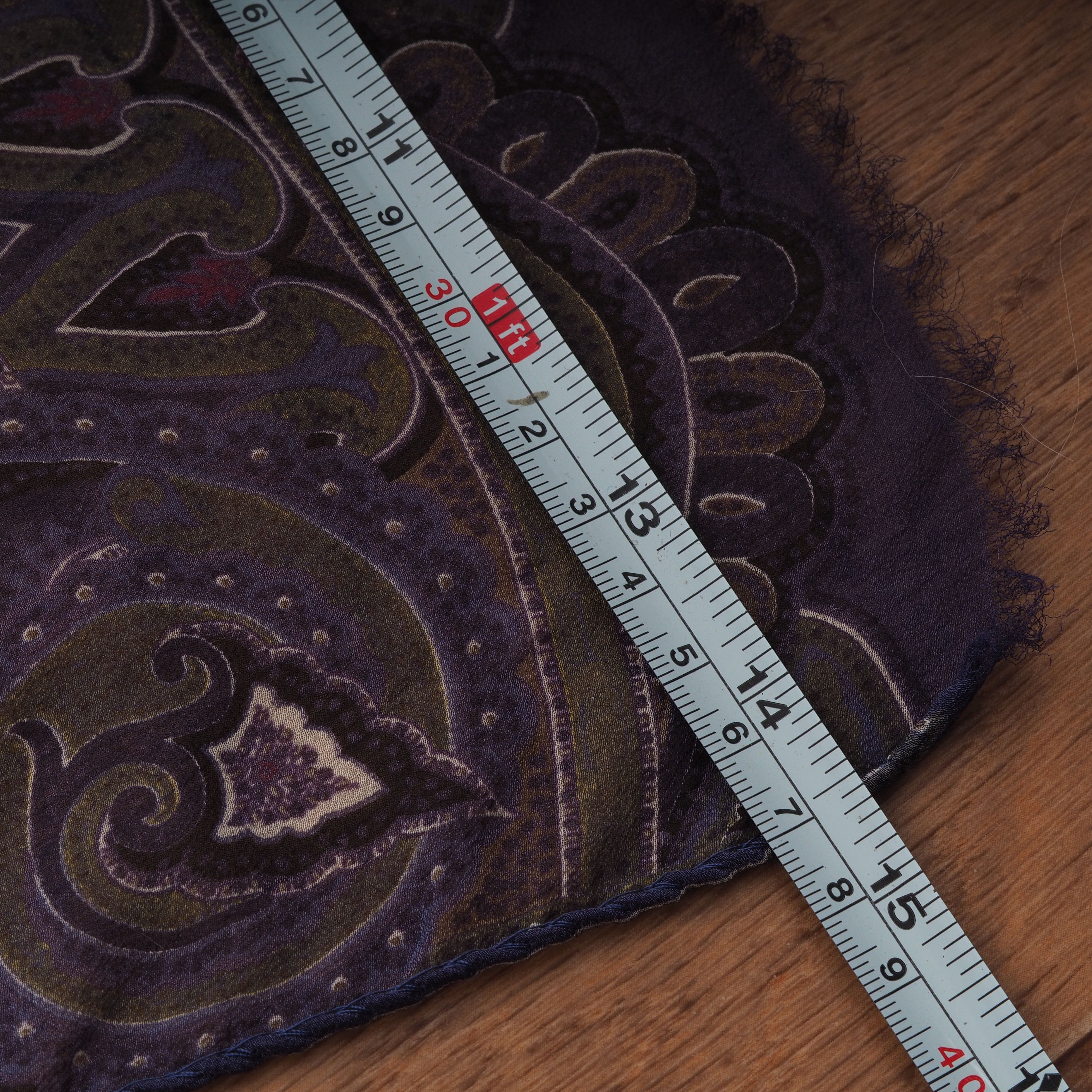 Etro ETRO Women's Purple Multicolor Paisley Silk Scarf Shawl Wrap Size ONE SIZE - 4 Thumbnail