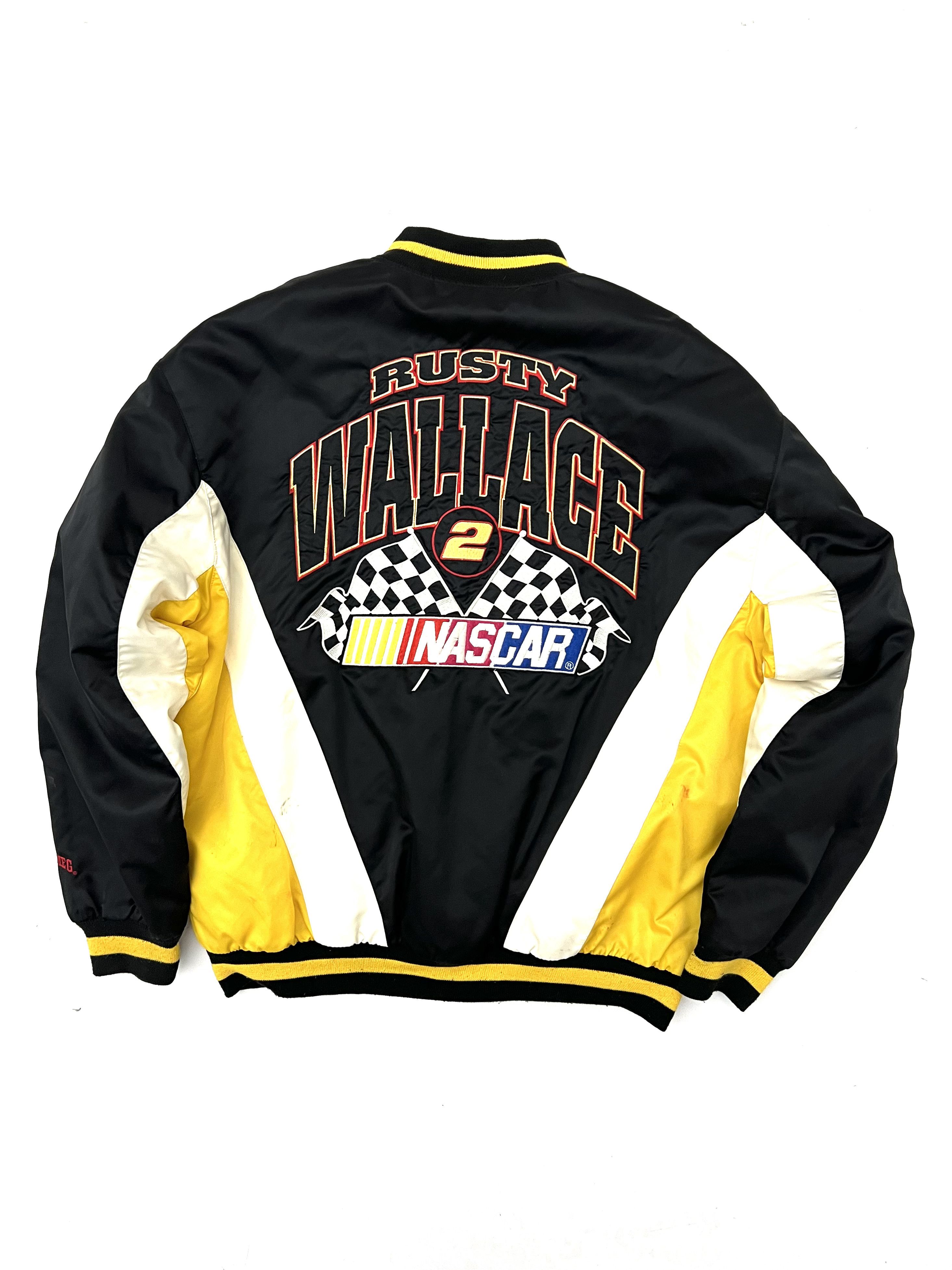 NASCAR NASCAR Vintage Y2k RUSTY WALLACE 1990s Aviation Jacket Size US XXL / EU 58 / 5 - 2 Thumbnail