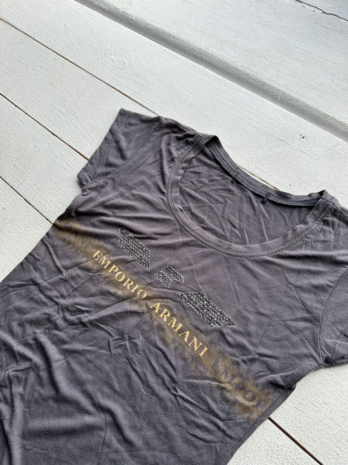 Armani × Vintage 🚨AVANT GARDE ARMANI 90s RARE longsleeve BIG LOGO Y2K LUXURY Size S / US 4 / IT 40 - 4 Thumbnail