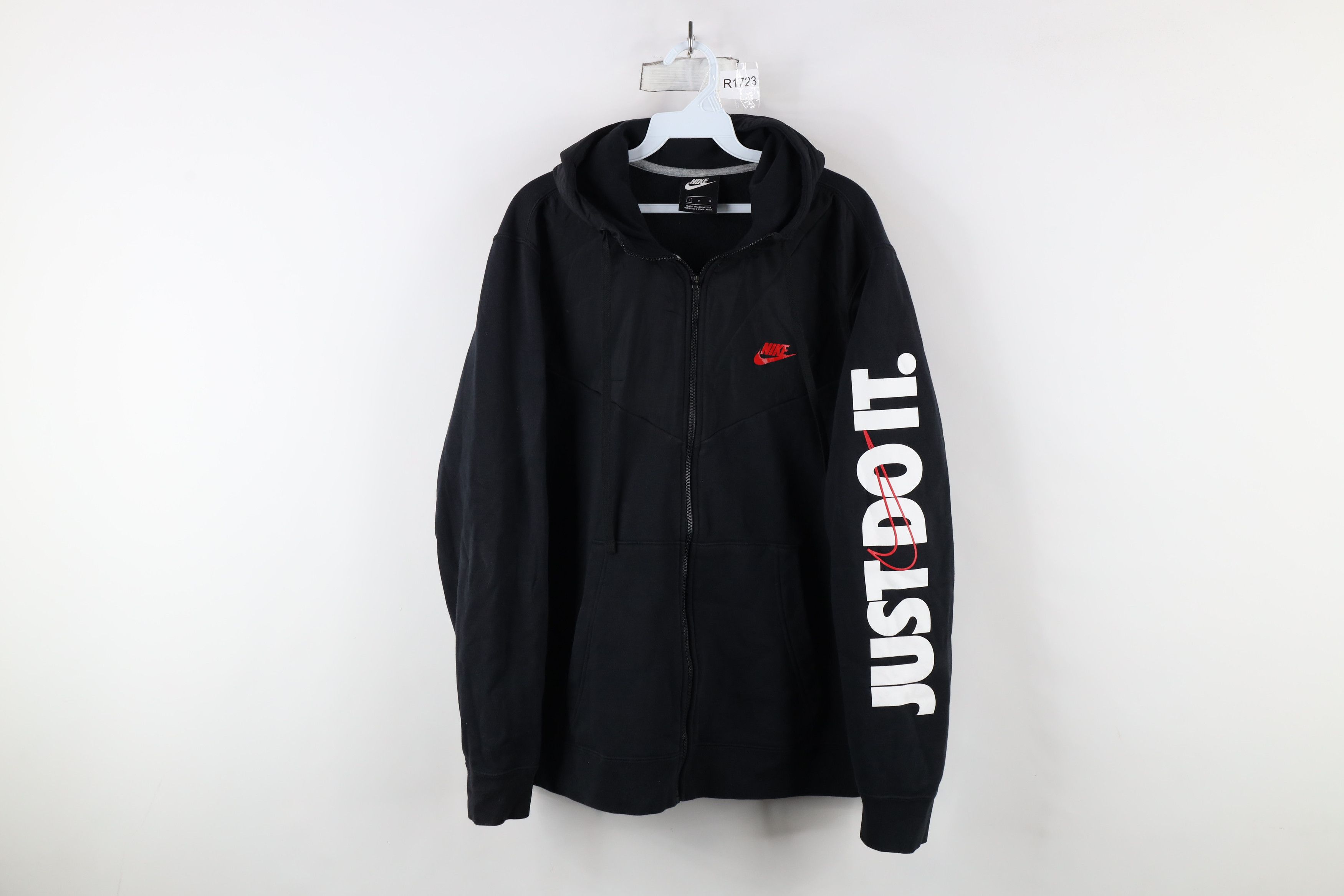 NIKE 80-90s just do it 刺繍ロゴ　ナイロンジップパーカー Jdi Men Nike Jdi Woven Hooded Jacket Top Just Do It Jacket Nike