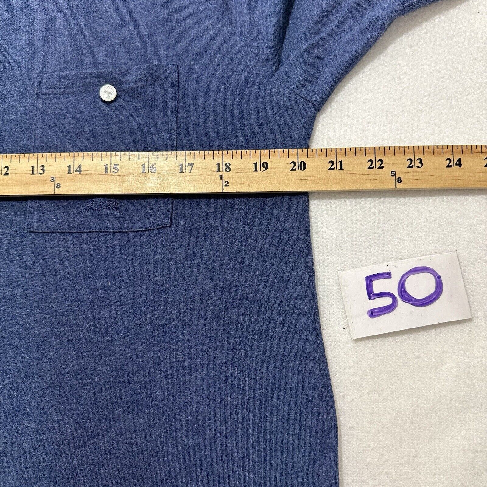 SLVDR SLVDR Medium Hidalgo Henley T Shirt Navy Blue Pocket Tee Size US M / EU 48-50 / 2 - 9 Thumbnail