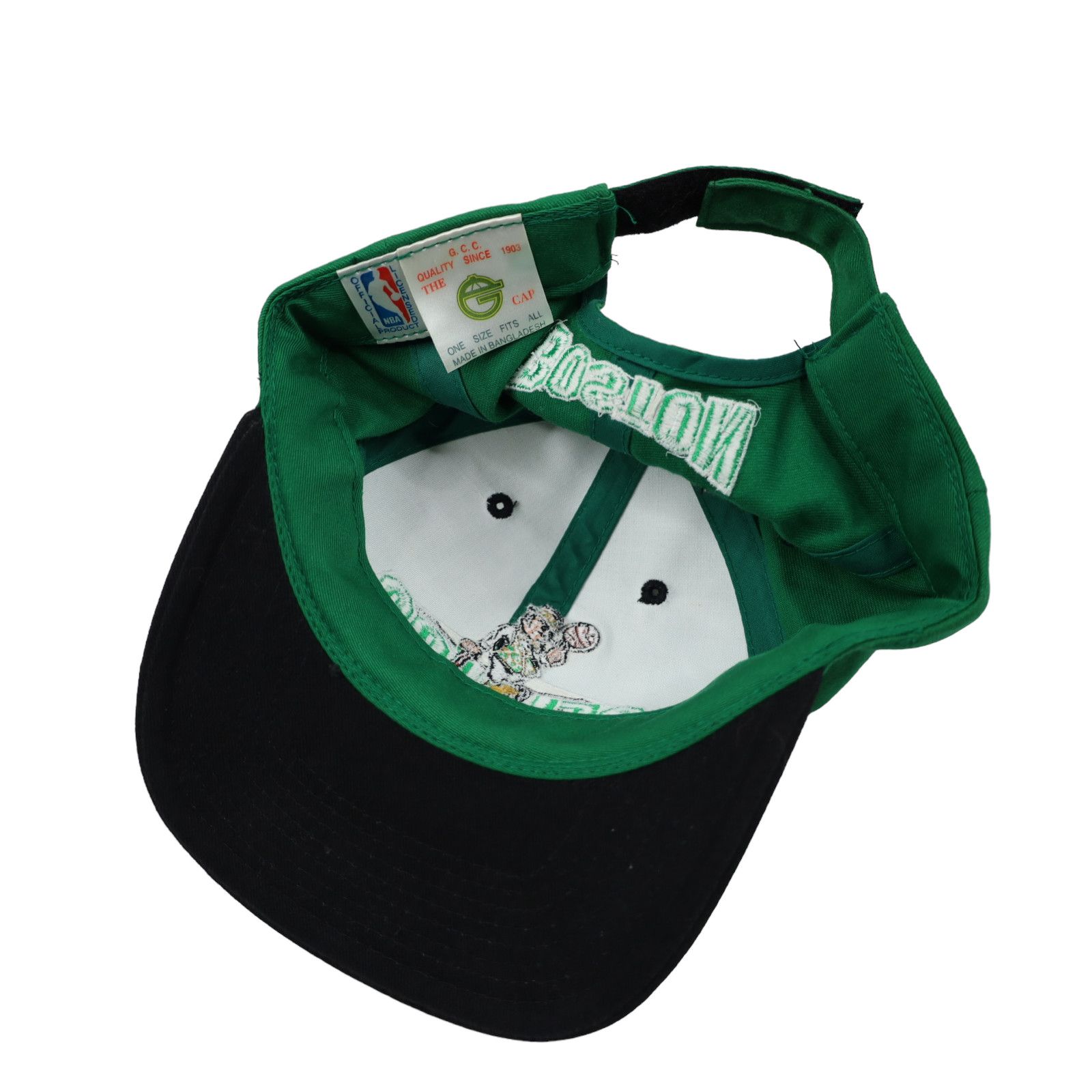 NBA × Vintage Vintage Boston Celtic Spellout Hat Cap Size ONE SIZE - 6 Thumbnail