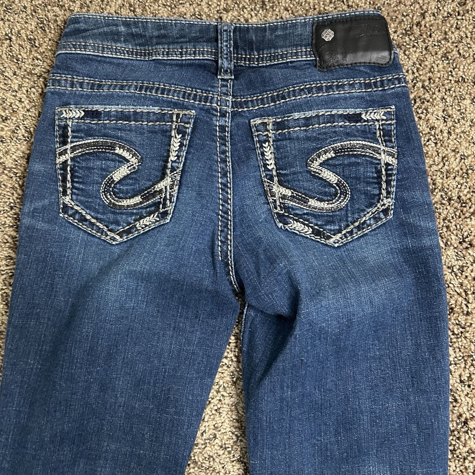 Silver Jeans Co. Silver Jeans Women W26xL33 AIKO Mid Boot Bootcut Stretch Fit Size 26" / US 2 / IT 38 - 9 Thumbnail