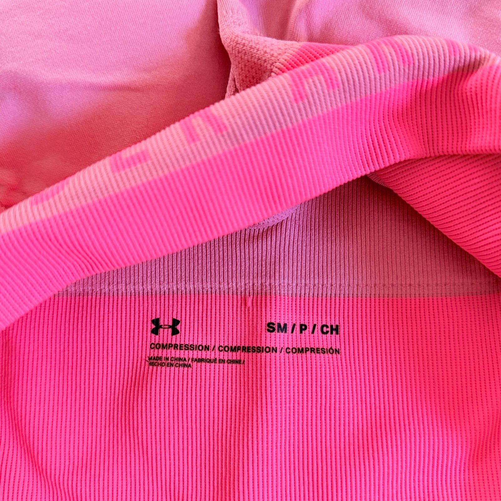 Under Armour Under Armour Seamless Compression Longline Sports Bra pink Size XXS / US 00 / IT 34 - 4 Thumbnail