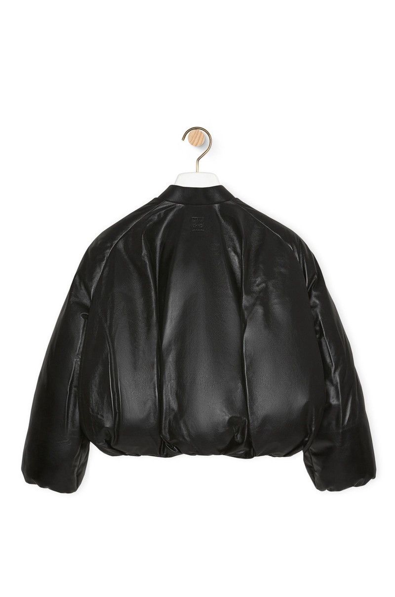 Loewe Loewe Black Padded Leather Bomber Jacket Size US S / EU 44-46 / 1 - 2 Thumbnail