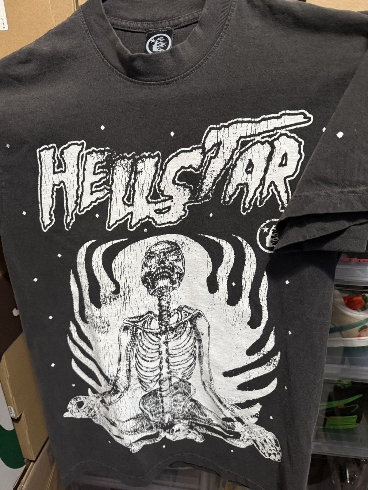 HELLSTAR Hellstar Skeleton Inner Peace Tee Small | Grailed