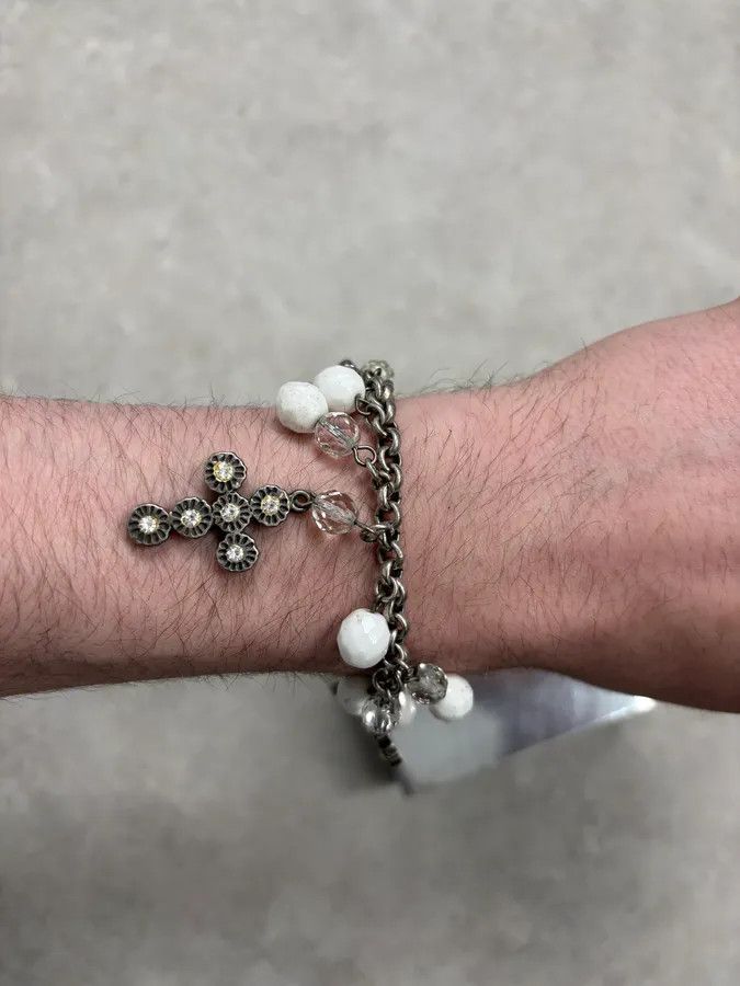 Dolce & Gabbana 2000s Dolce & Gabbana Cross Charm Bracelet Size ONE SIZE - 3 Thumbnail