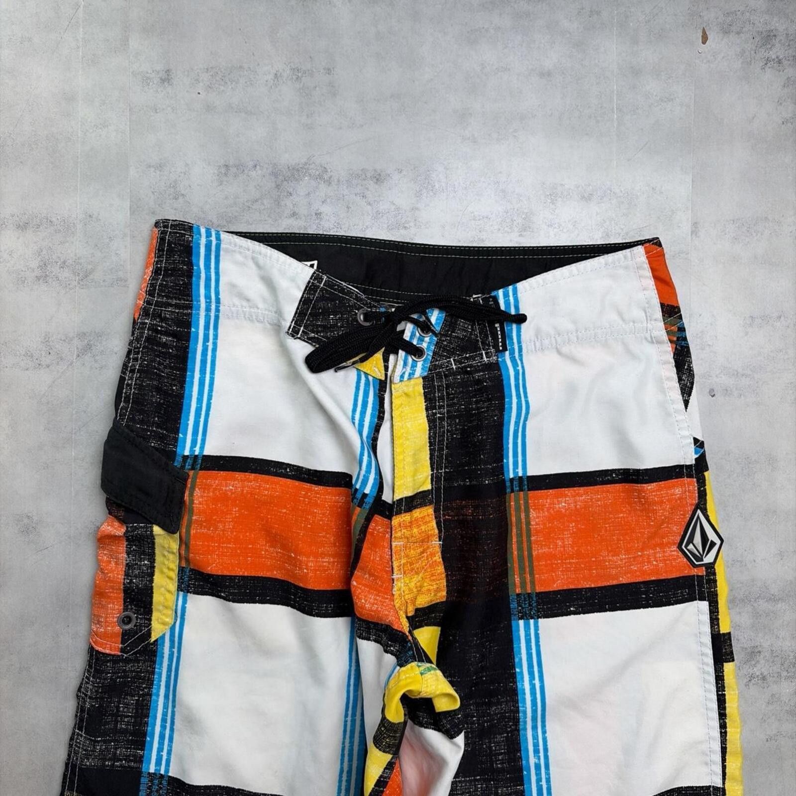 Volcom Y2K Volcom Stone Surf Grunge Baggy Plaid Skater Board Shorts Size US 30 / EU 46 - 3 Thumbnail