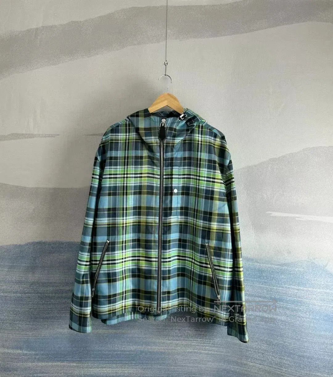 Hermes Hermes Plaid Tech Shirt Hooded Jacket. Size US L / EU 52-54 / 3 - 1 Thumbnail