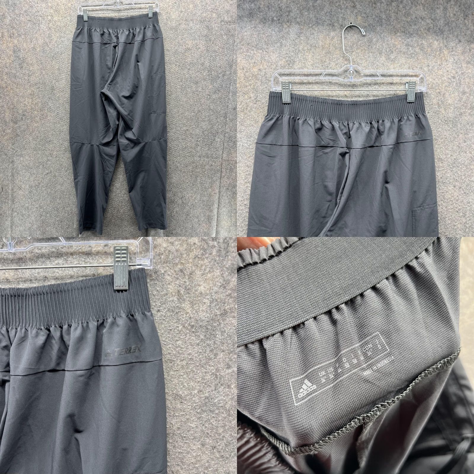 Adidas VINTAGE Adidas Pants Men 34 Gray Athletic Chino Flat Front Golf Golfer Terrex Stretch Regular Front Pocket Pants Mens Size US 34 / EU 50 - 8 Thumbnail