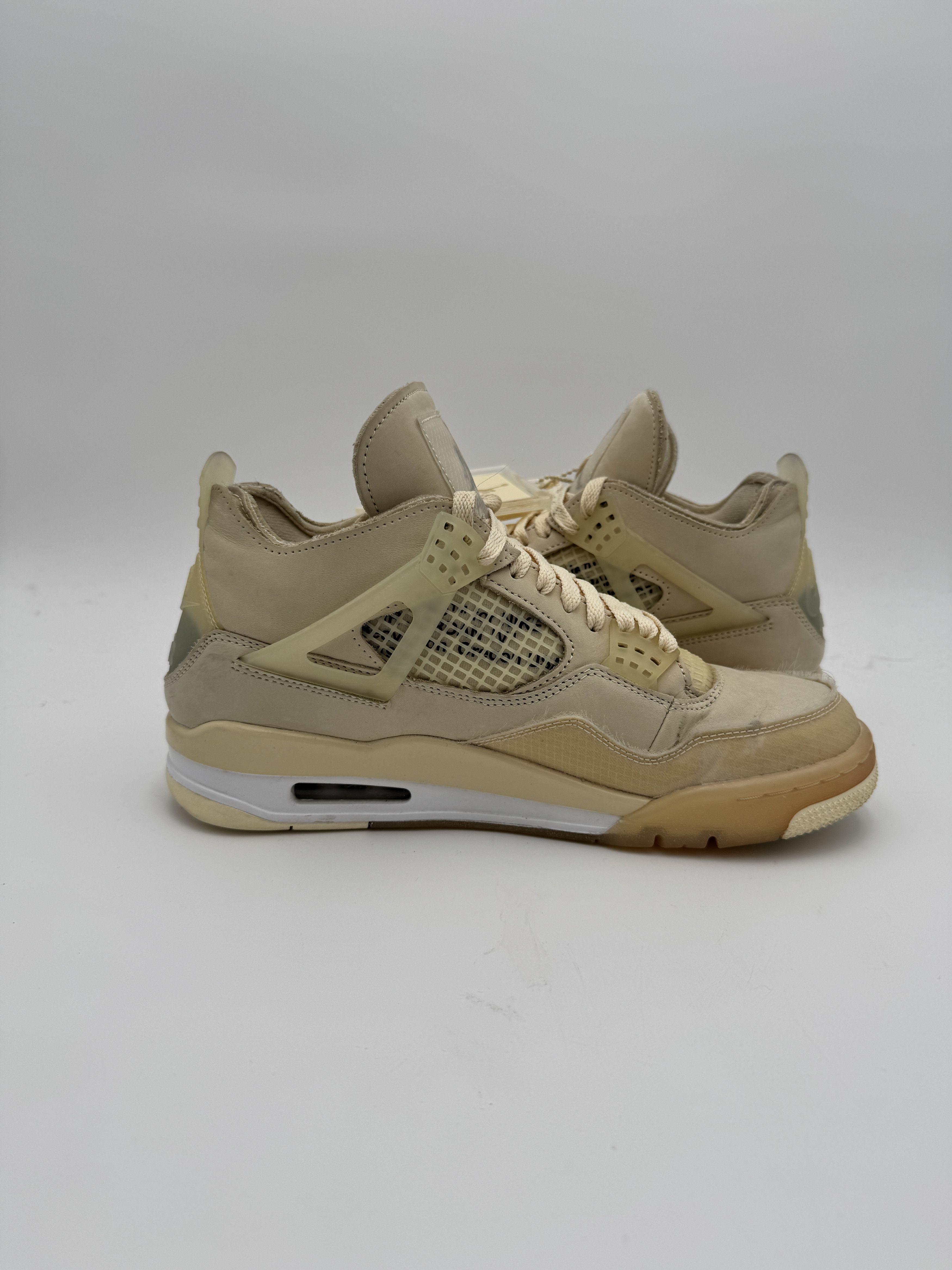 Jordan Brand × Off-White OFF-WHITE Nike Air Jordan 4 Sail White Size US 9 / EU 42 - 6 Thumbnail