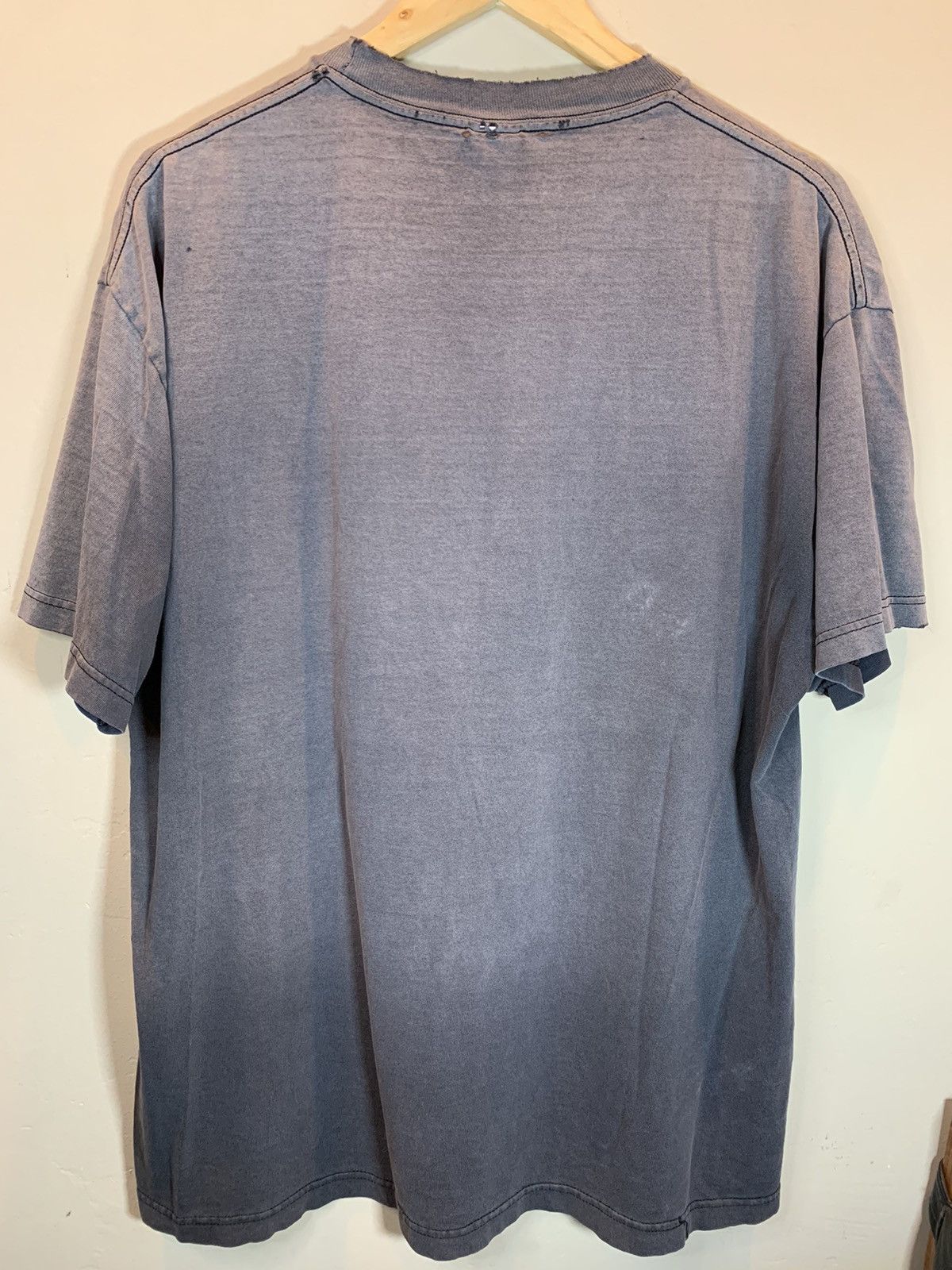 Vintage *RARE* Vintage 90s American Classic Smoked Faded Biker Shirt Size US XL / EU 56 / 4 - 2 Thumbnail