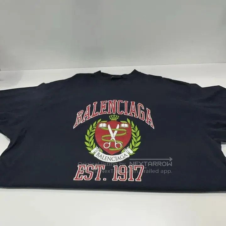 Balenciaga Balenciaga Logo Print Short Sleeve T. Size US M / EU 48-50 / 2 - 2 Thumbnail