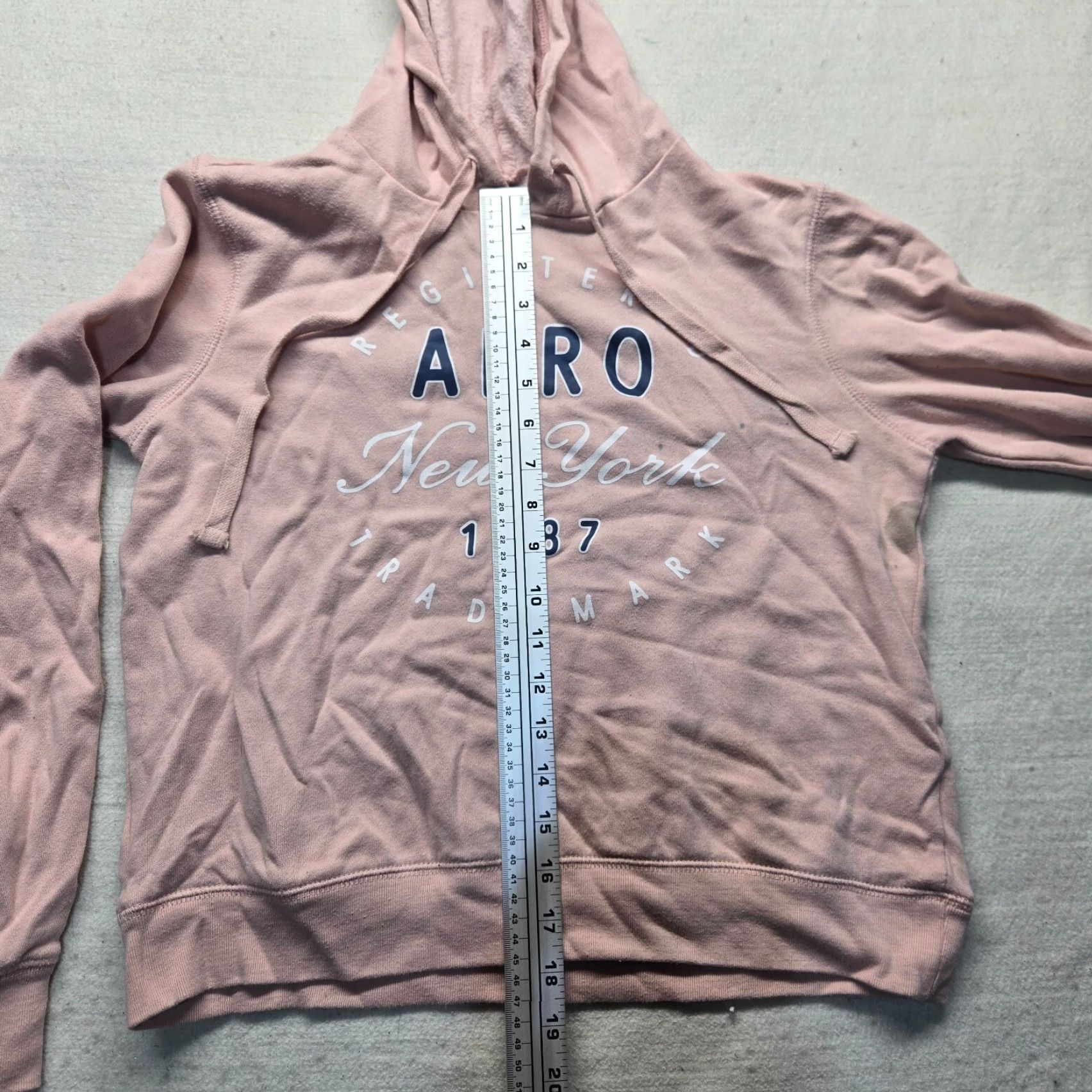 Vintage Aéropostale Sweater Pink Hoodie Pullover Sweatshirt Pocket Adult Women's S Small Crew Zip Knit Logo Raglan Sleeve Fall Winter Womens Size S / US 4 / IT 40 - 6 Thumbnail