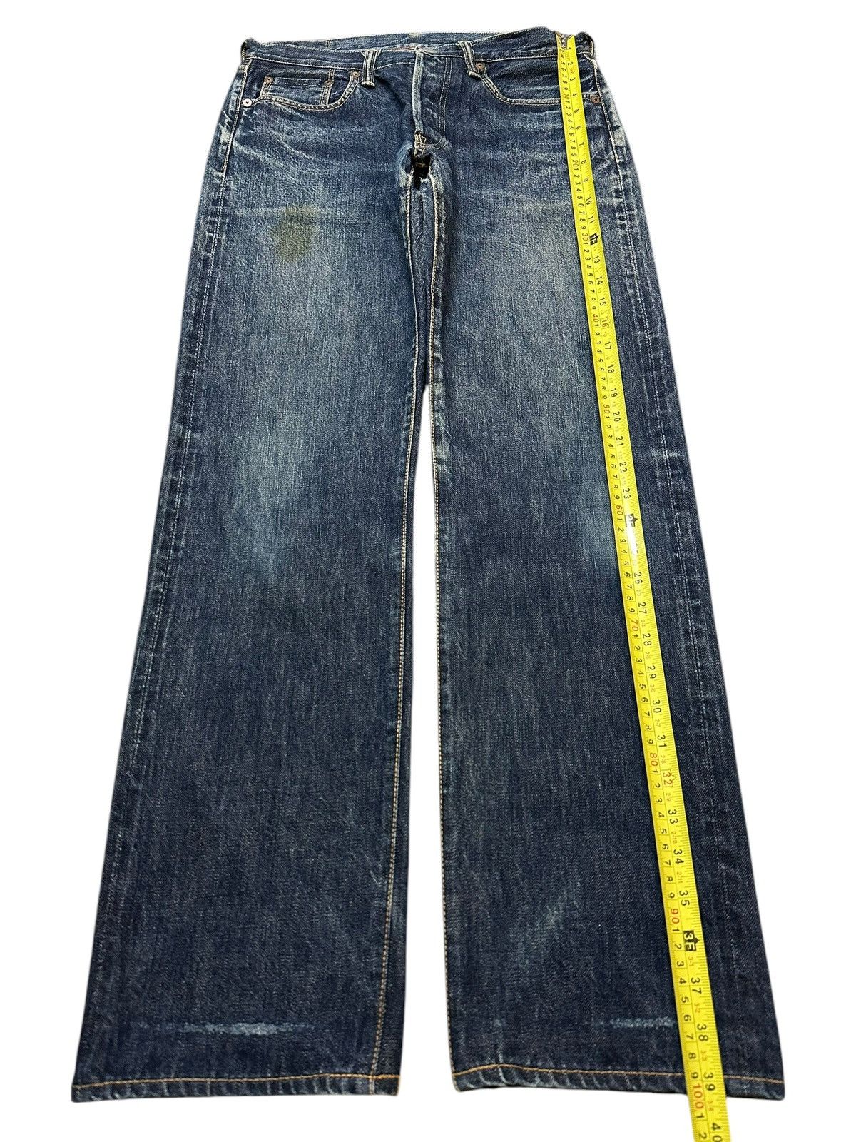 45rpm Vintage Japanese 45rpm Blue Faded Wash Style Loose Jeans Size US 30 / EU 46 - 13 Thumbnail