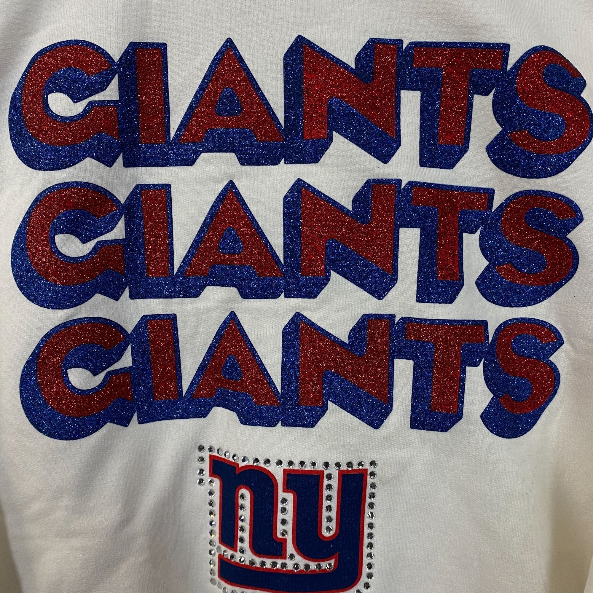 Junk Food Junk Food Clothing New York Giants Repeat Bling Glitter Crew Size US M / EU 48-50 / 2 - 2 Thumbnail