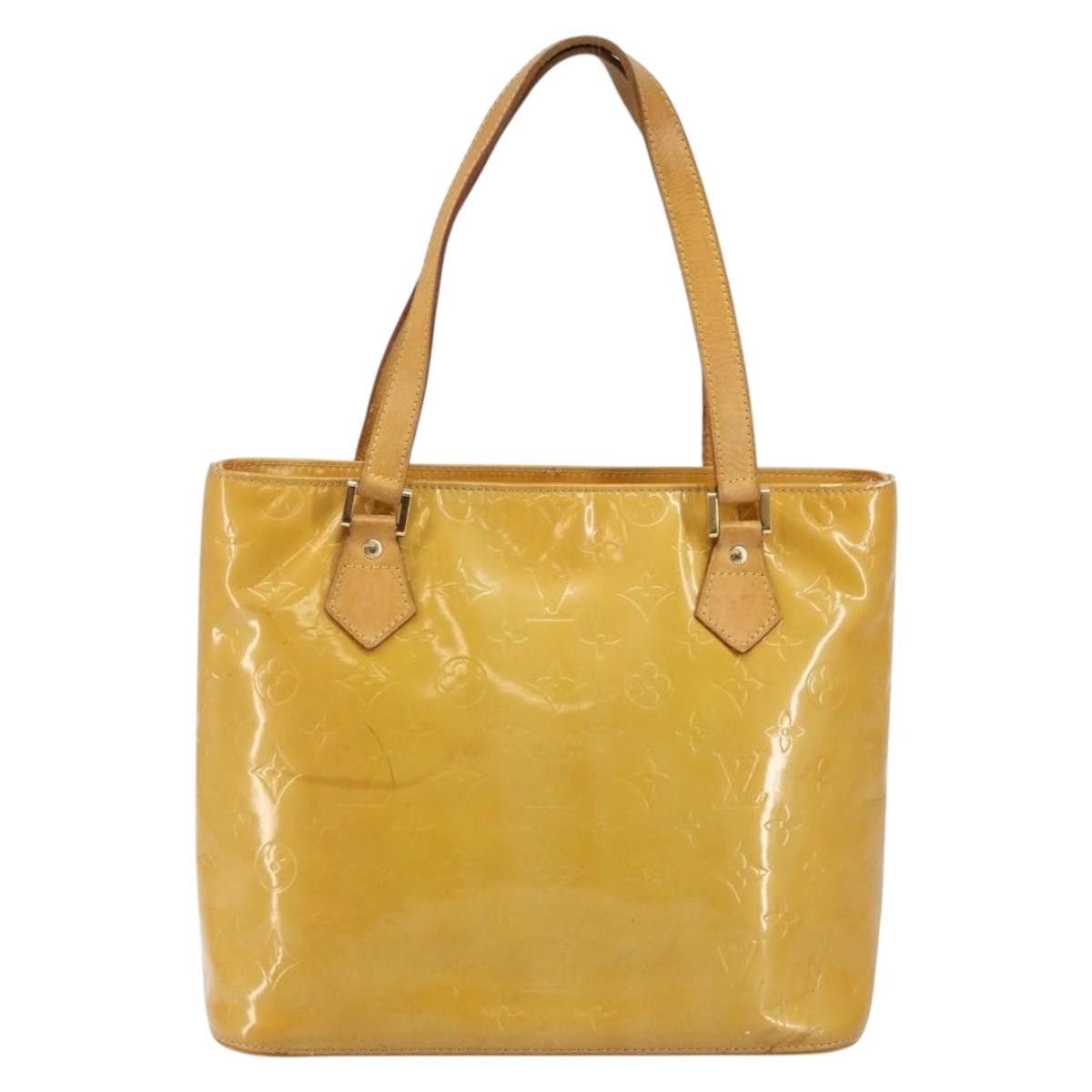 Louis Vuitton LOUIS VUITTON Monogram Vernis Houston Hand Bag Beige M91004 Size ONE SIZE - 2 Thumbnail