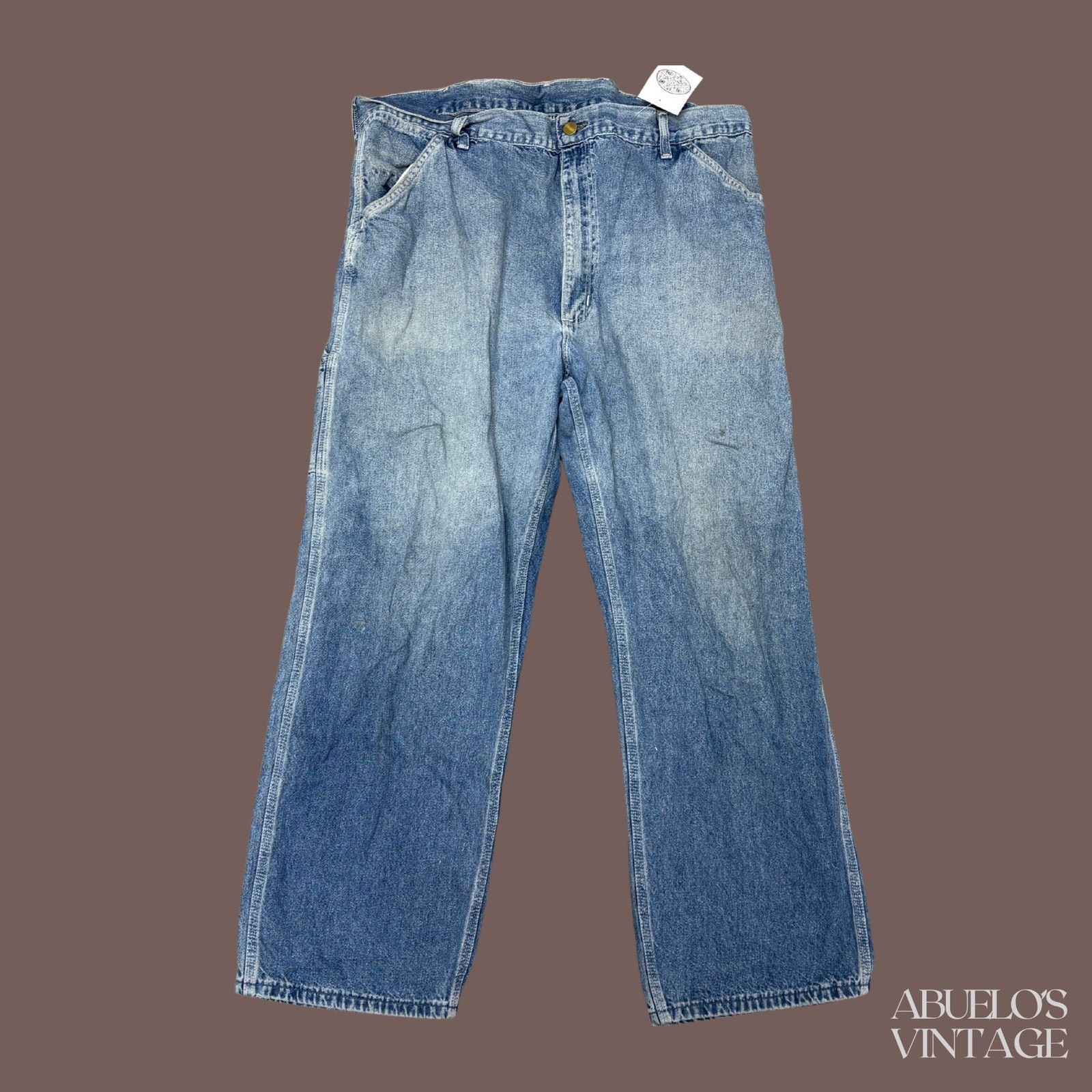 Carhartt VTG Carhartt Carpenter Jeans | Distressed Denim 90s Workwear Size US 38 / EU 54 - 1 Thumbnail