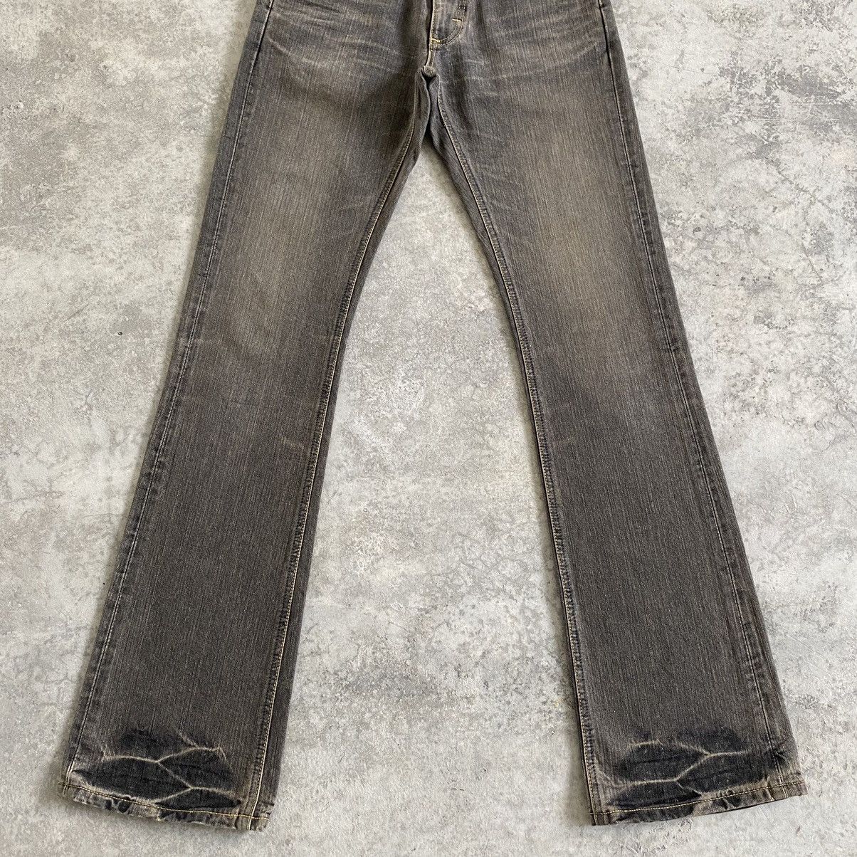 Vintage Vintage Lee Mud Washed Bootcut Flared Denim Jeans Size US 27 - 4 Thumbnail