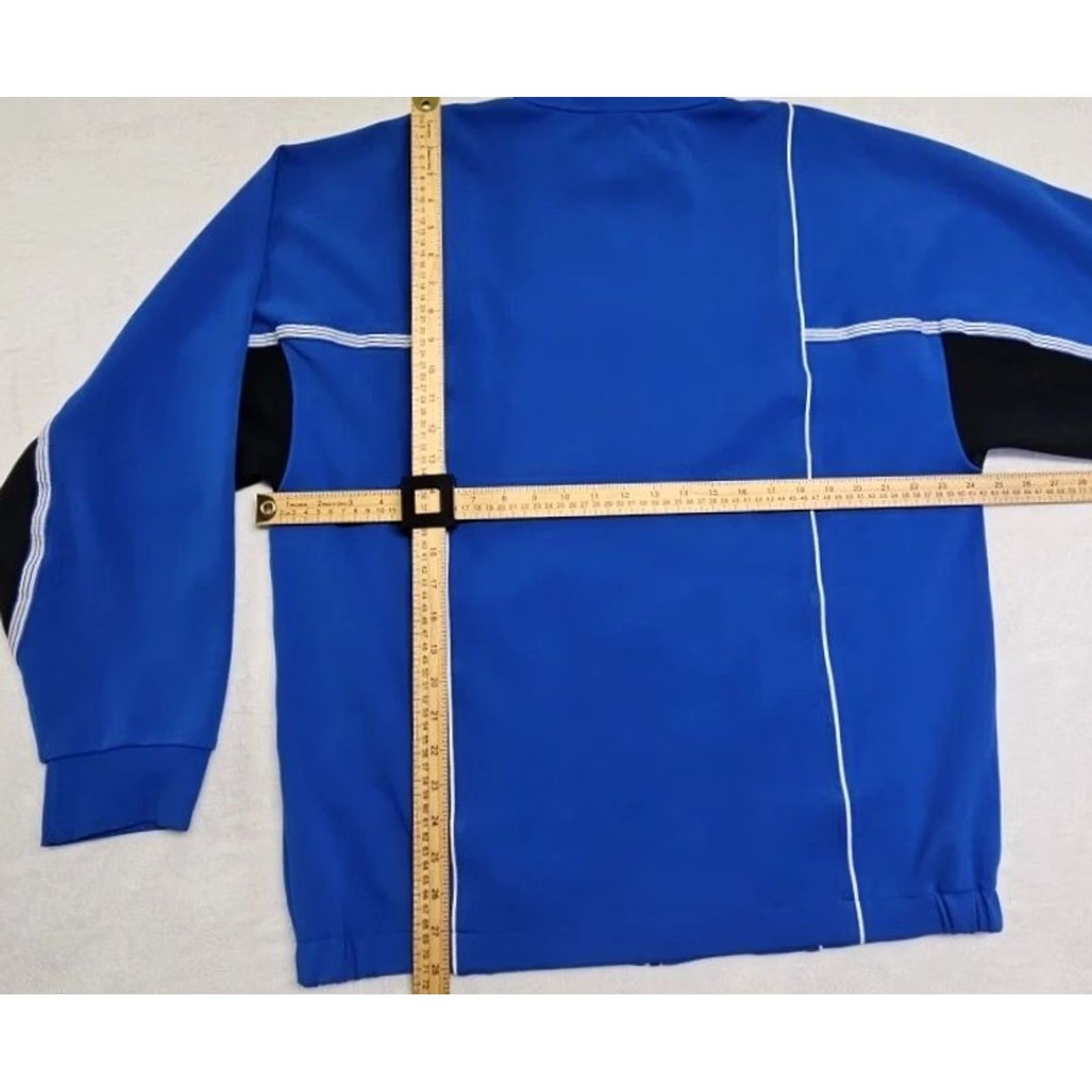 Adidas Adidas Track Jacket Mens Large Blue Soccer Training Athletic Full Zip Jacket Size US L / EU 52-54 / 3 - 8 Thumbnail