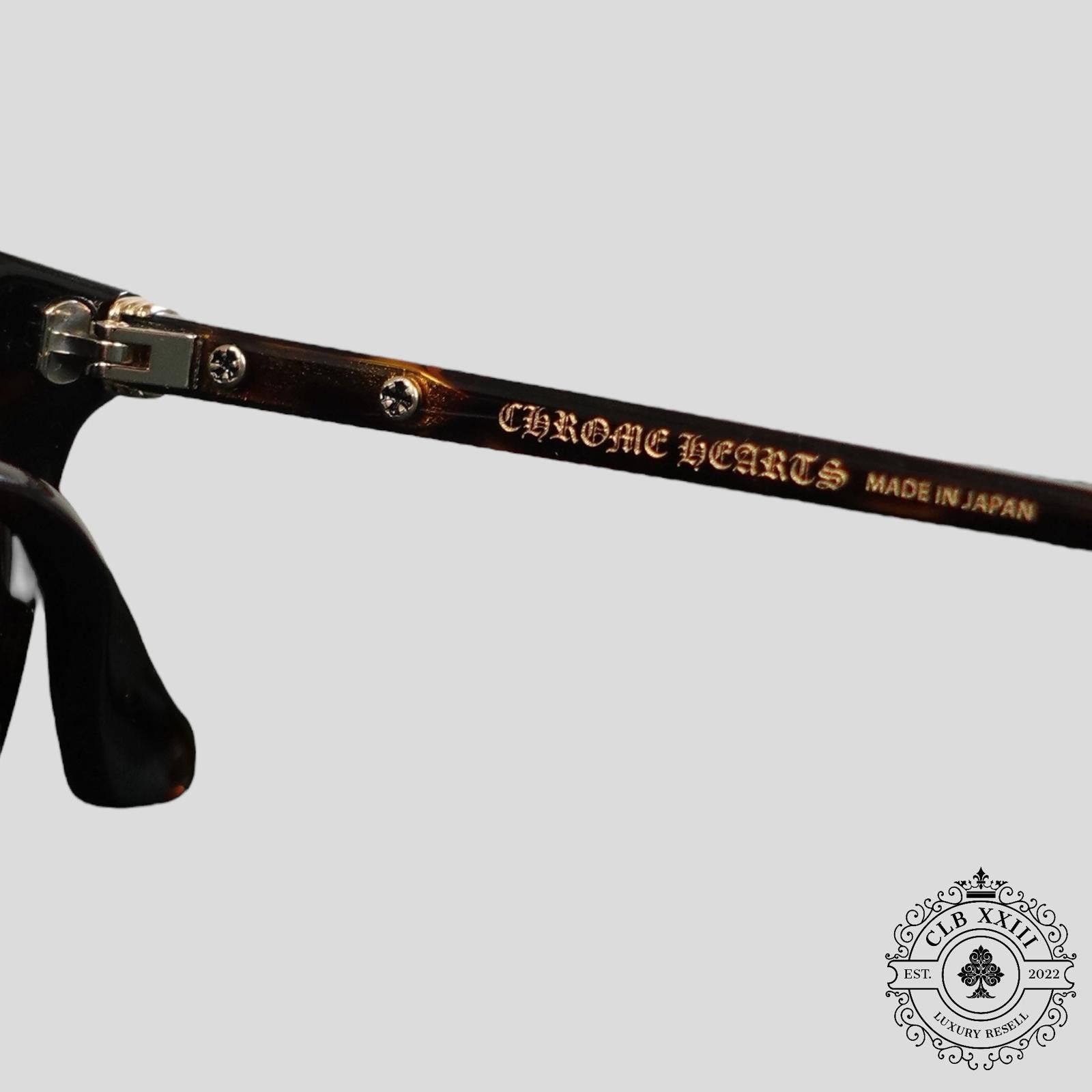 Chrome Hearts Chrome Hearts Just In Sunglasses in Tortoise Size ONE SIZE - 4 Thumbnail