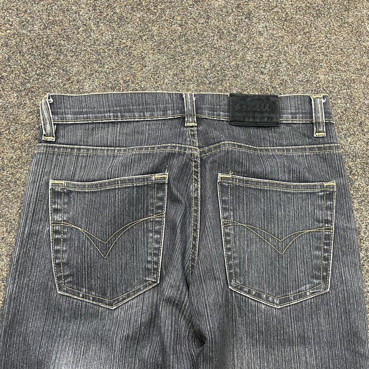 Vintage Vintage Y2K Baggy Wide Leg Faded Jeans Skater Distressed Size 32" / US 10 / IT 46 - 3 Thumbnail
