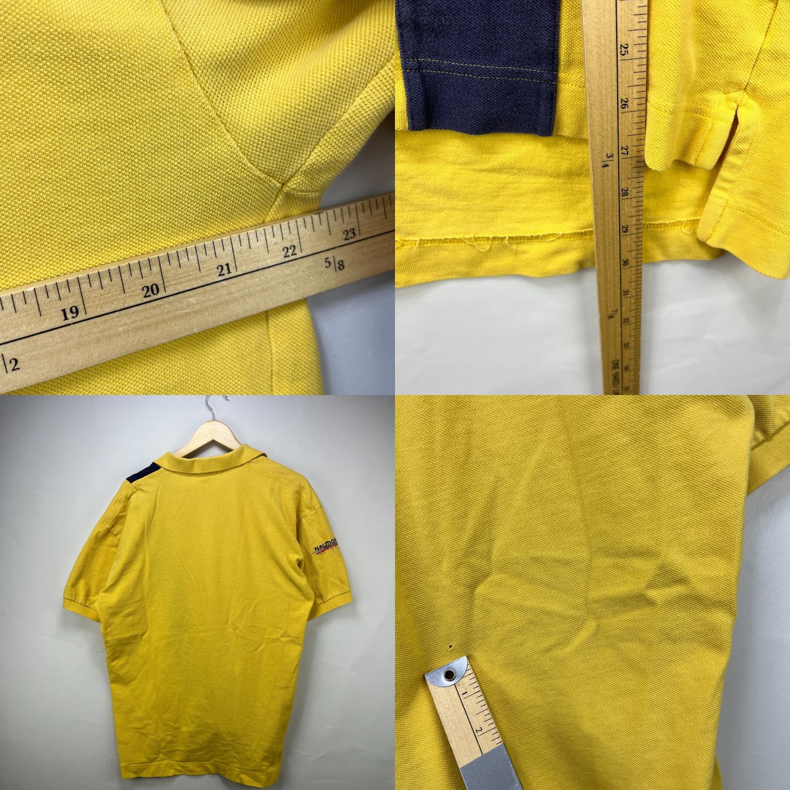 Nautica VINTAGE Nautica Competition Polo Shirt XL Men Yellow 90s Size US XL / EU 56 / 4 - 8 Thumbnail