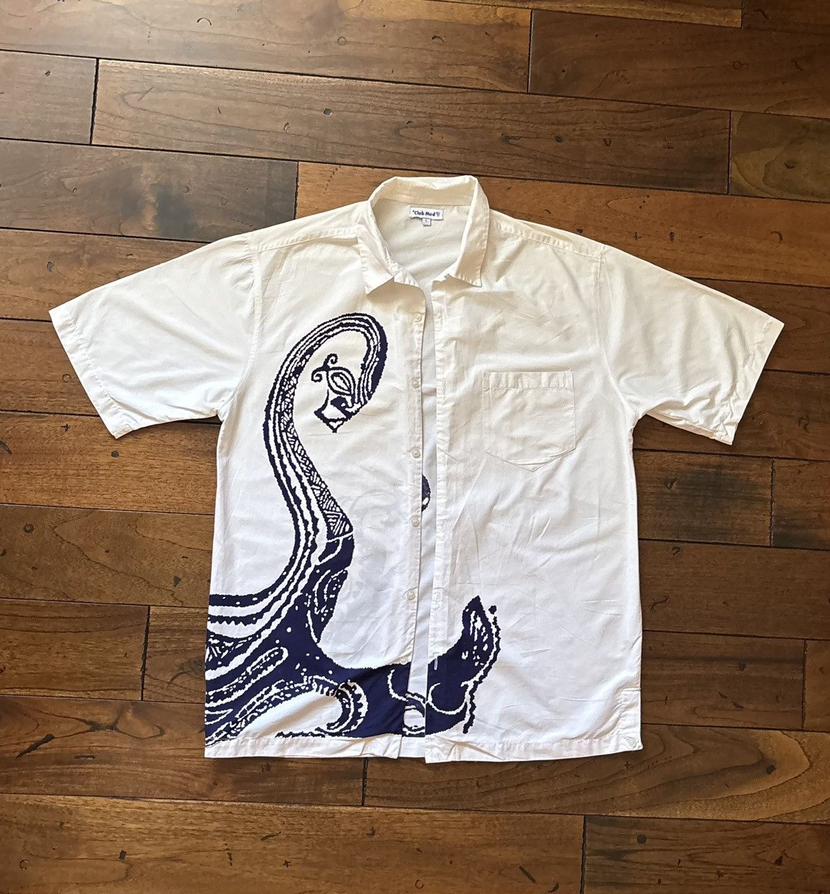 Other Vintage 90s Club Med Shirt Mens Large Short Sleeve Button Up Size US L / EU 52-54 / 3 - 1 Thumbnail