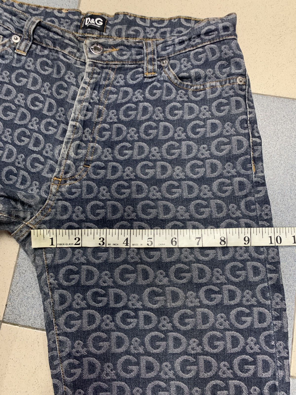 Dolce & Gabbana Vintage 2000s Dolce & Gabbana Monogram Jeans Size US 28 / EU 44 - 21 Thumbnail