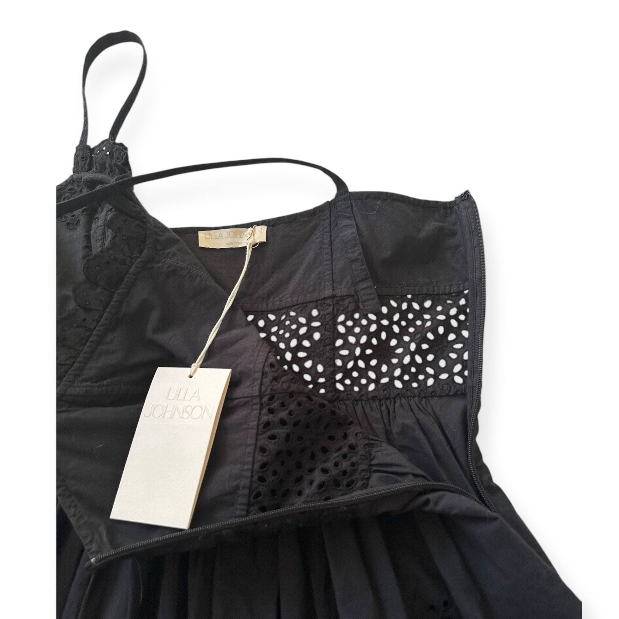 Ulla Johnson ULLA JOHNSON Celestia Broderie Anglaise Cotton Midi Dress, Size S / US 4 / IT 40 - 9 Thumbnail