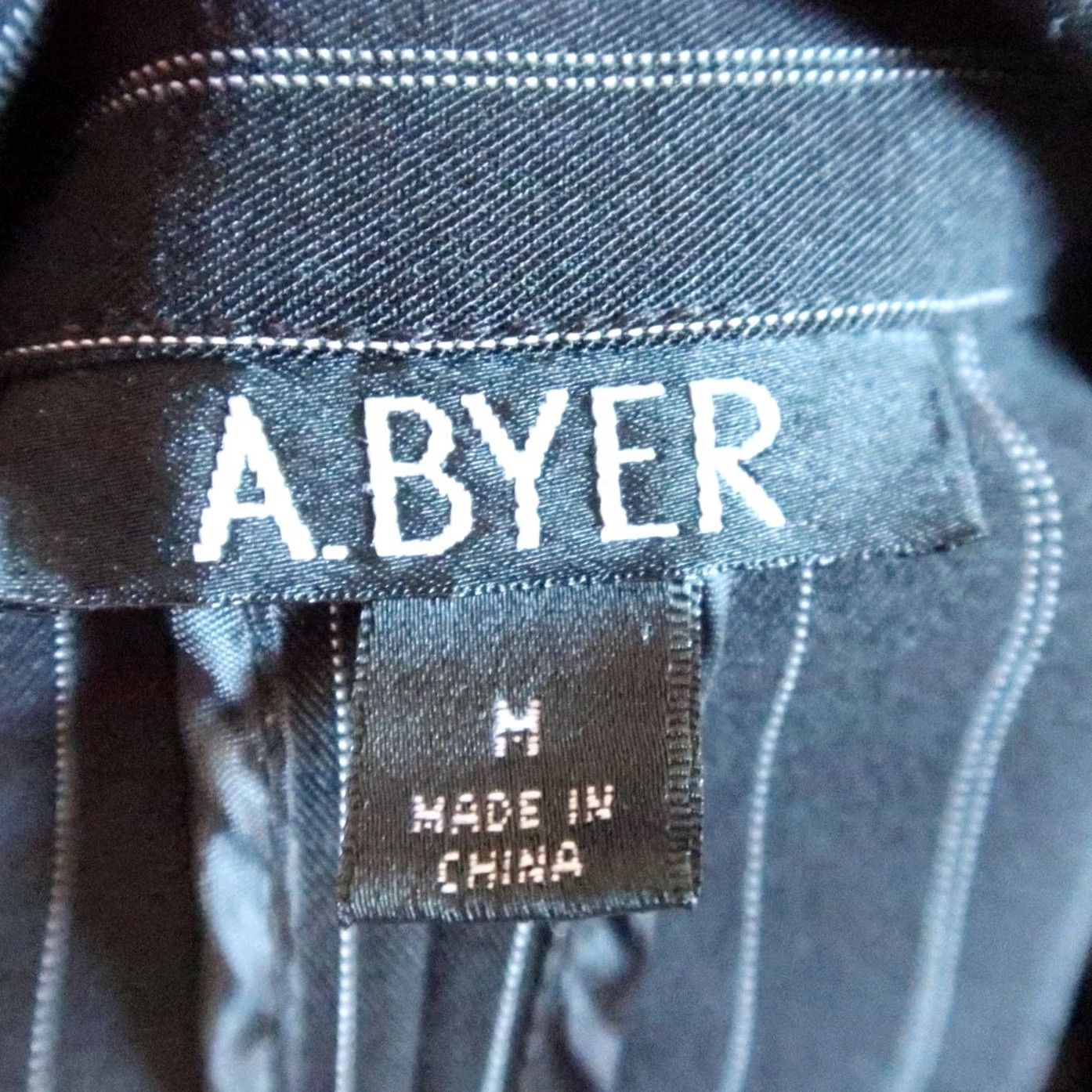 Vintage VINTAGE 90s A. Byer Black Pinstripe Blazer Jacket M Women Short Button Long Sleeve Fall Spring 90s Mens Womens Boys Girls Size M / US 6-8 / IT 42-44 - 5 Thumbnail