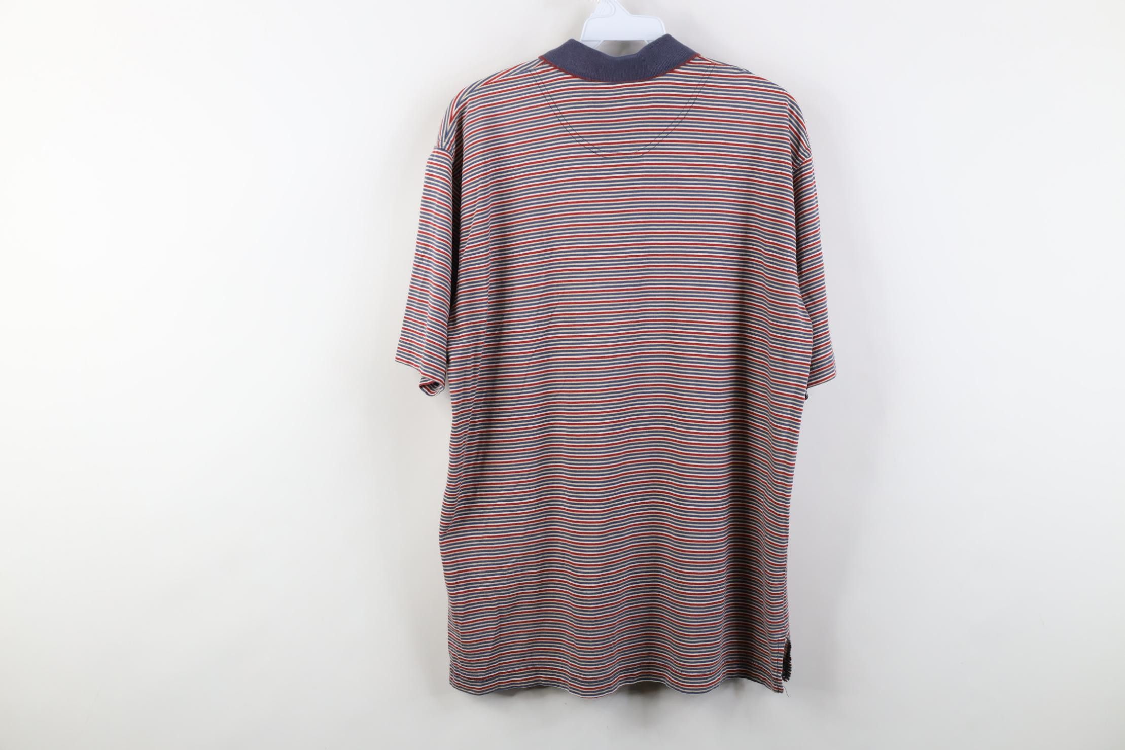 Vintage Vintage 90s Streetwear Striped Knit Collared Golf Polo Shirt Size US M / EU 48-50 / 2 - 12 Thumbnail